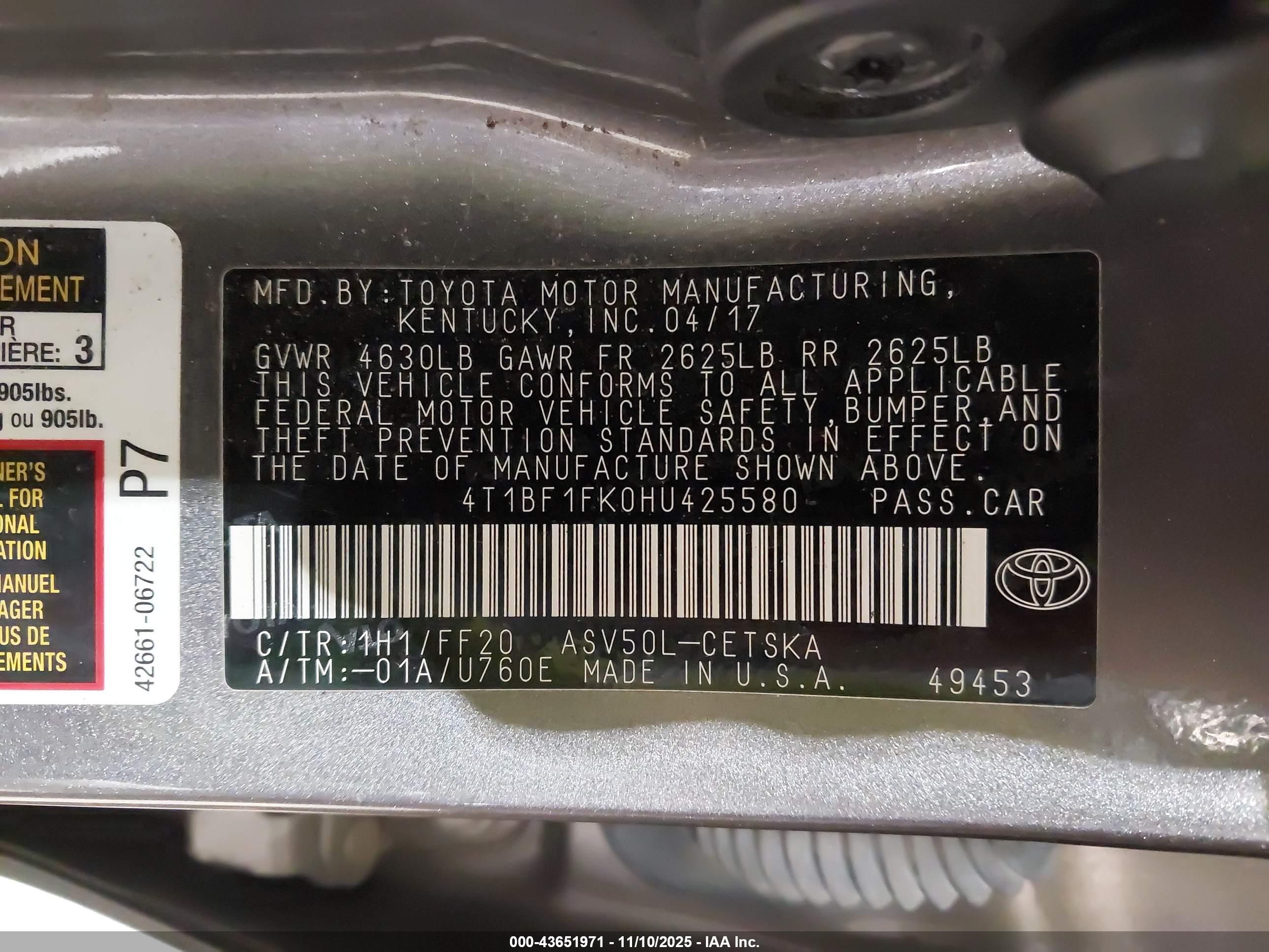 TOYOTA CAMRY image 9