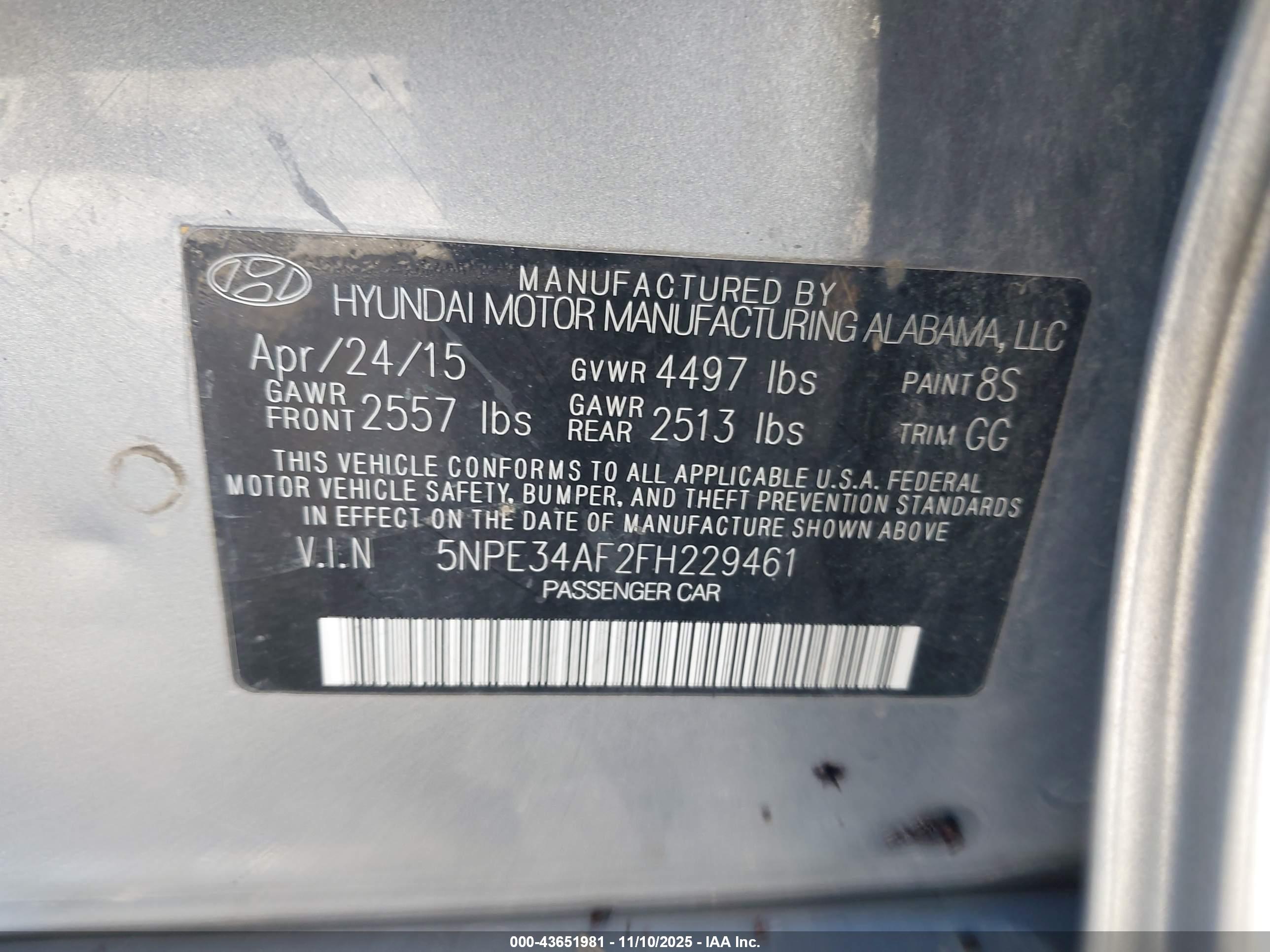 HYUNDAI SONATA image 9