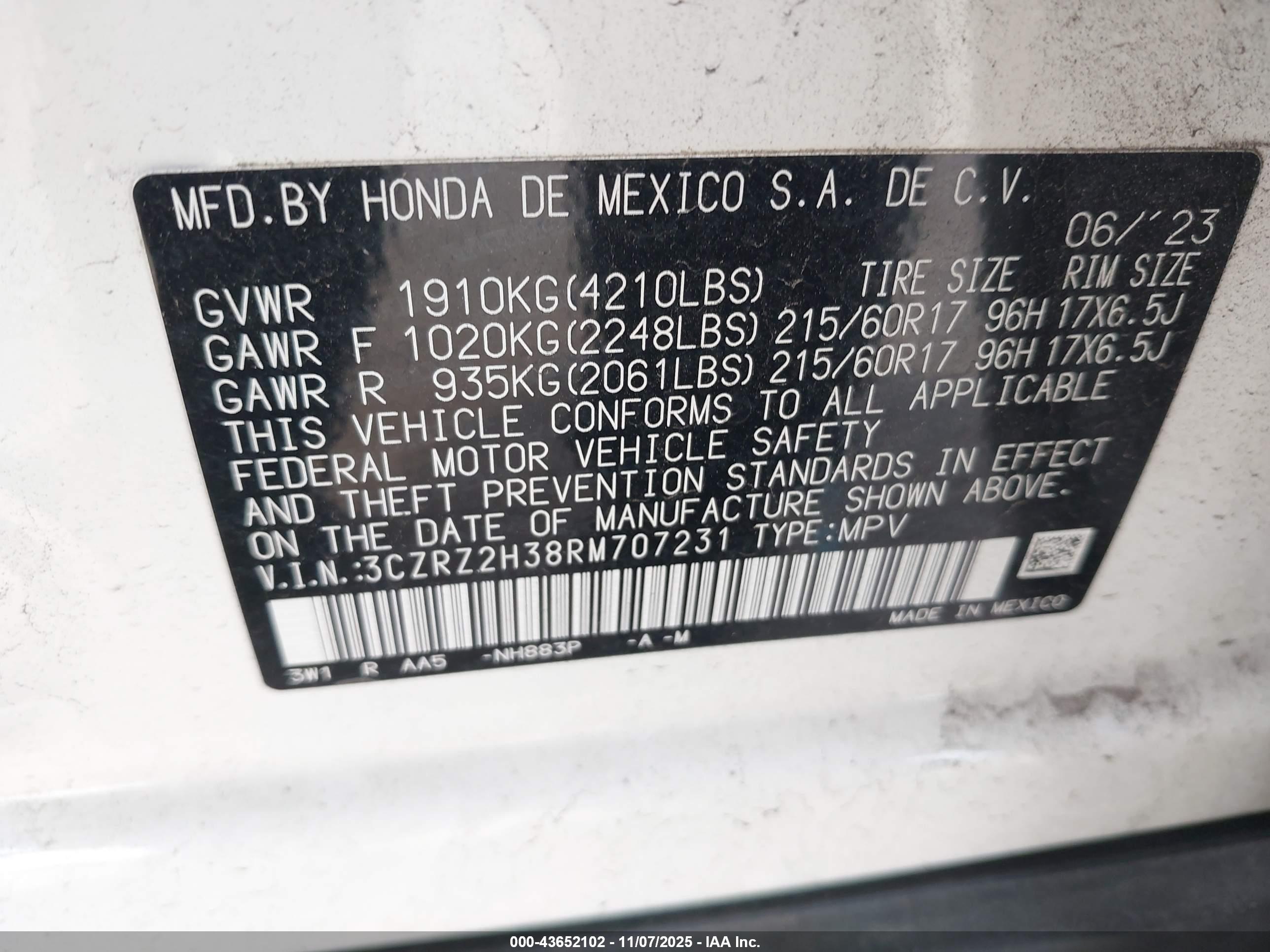 HONDA HR-V image 9