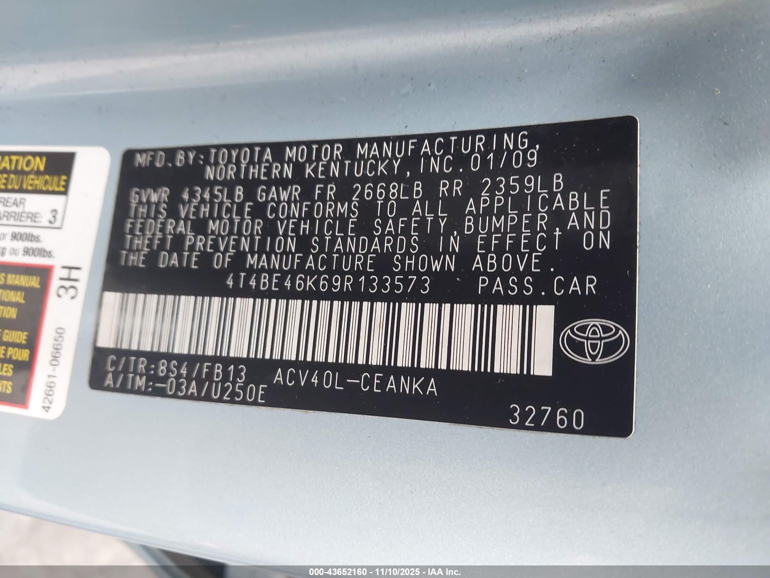TOYOTA CAMRY image 9