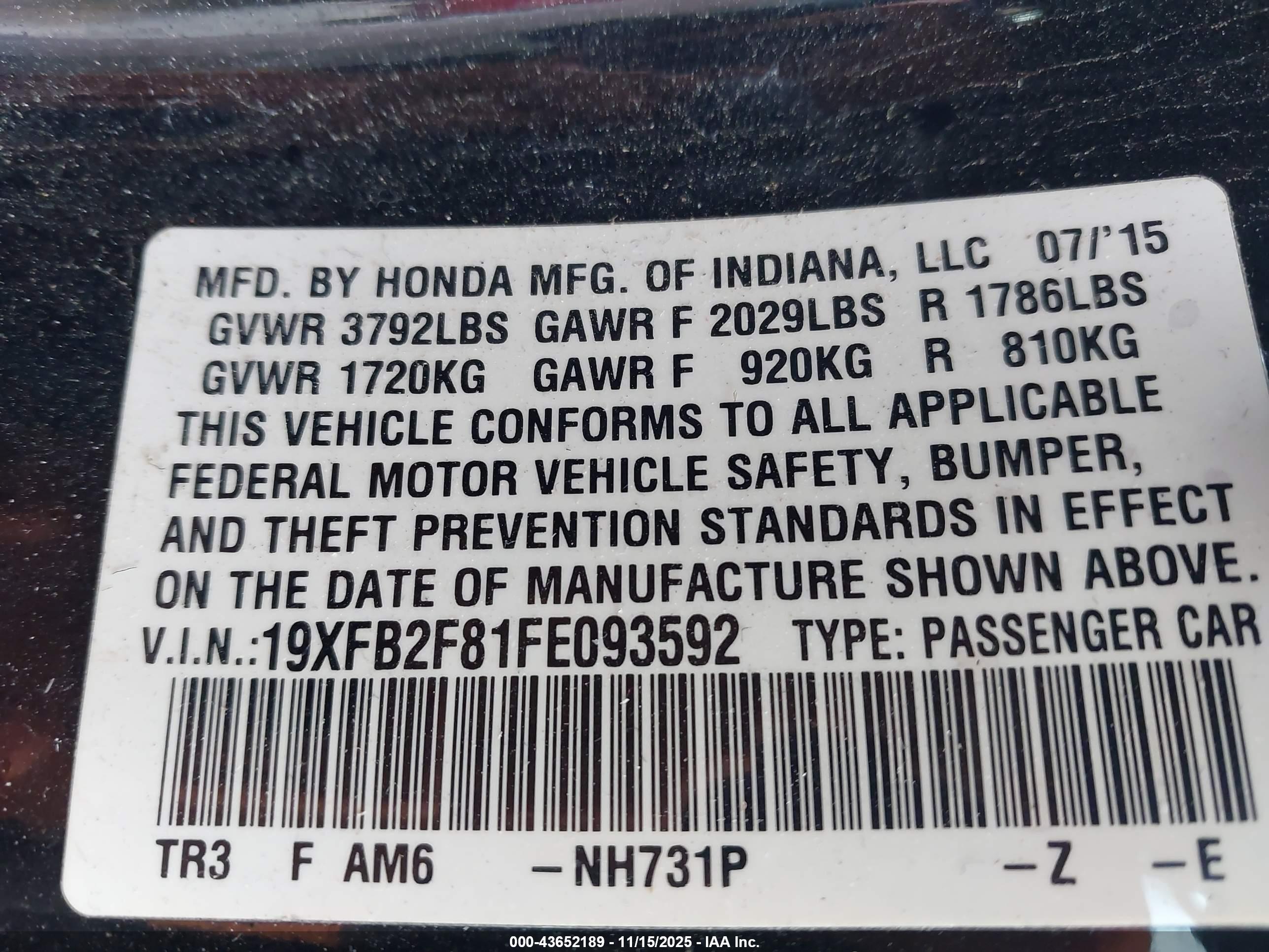 HONDA CIVIC image 9