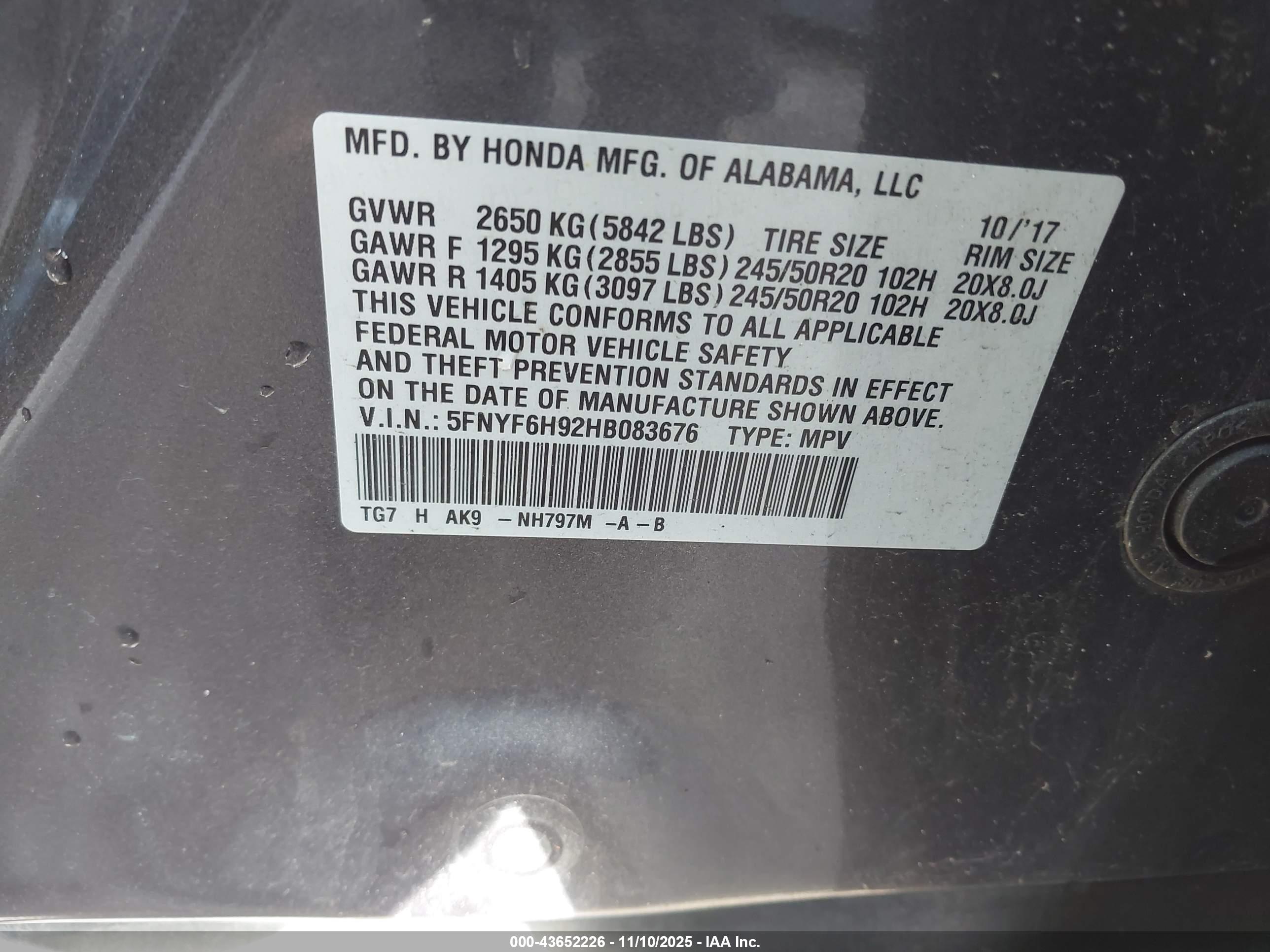 HONDA PILOT image 9