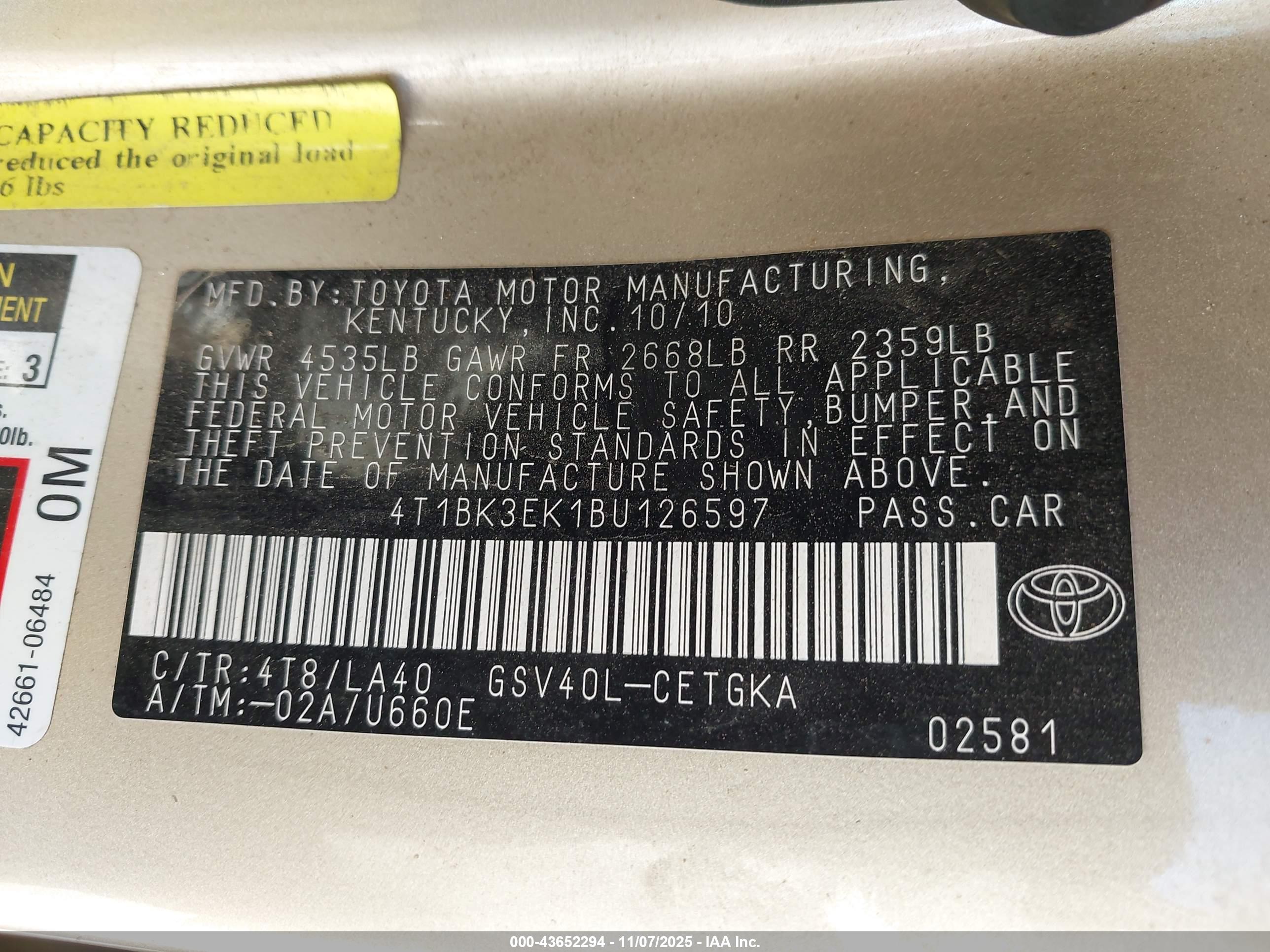 TOYOTA CAMRY image 9