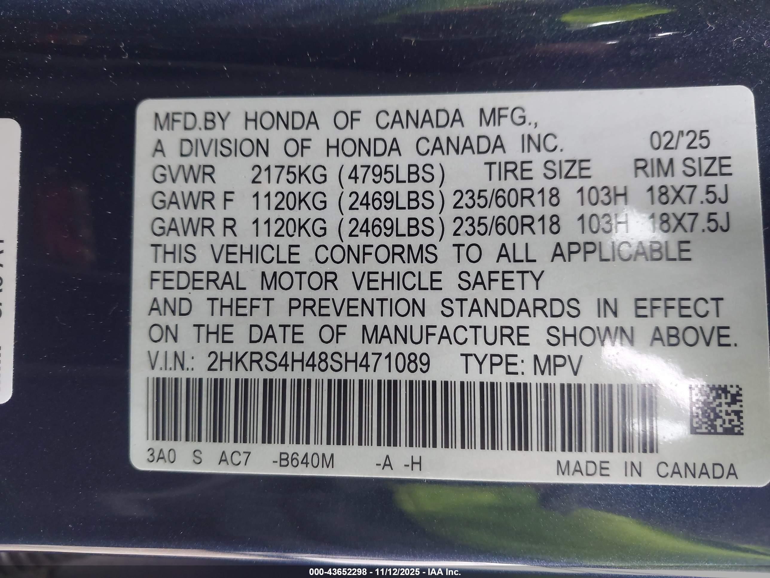 HONDA CR-V image 9