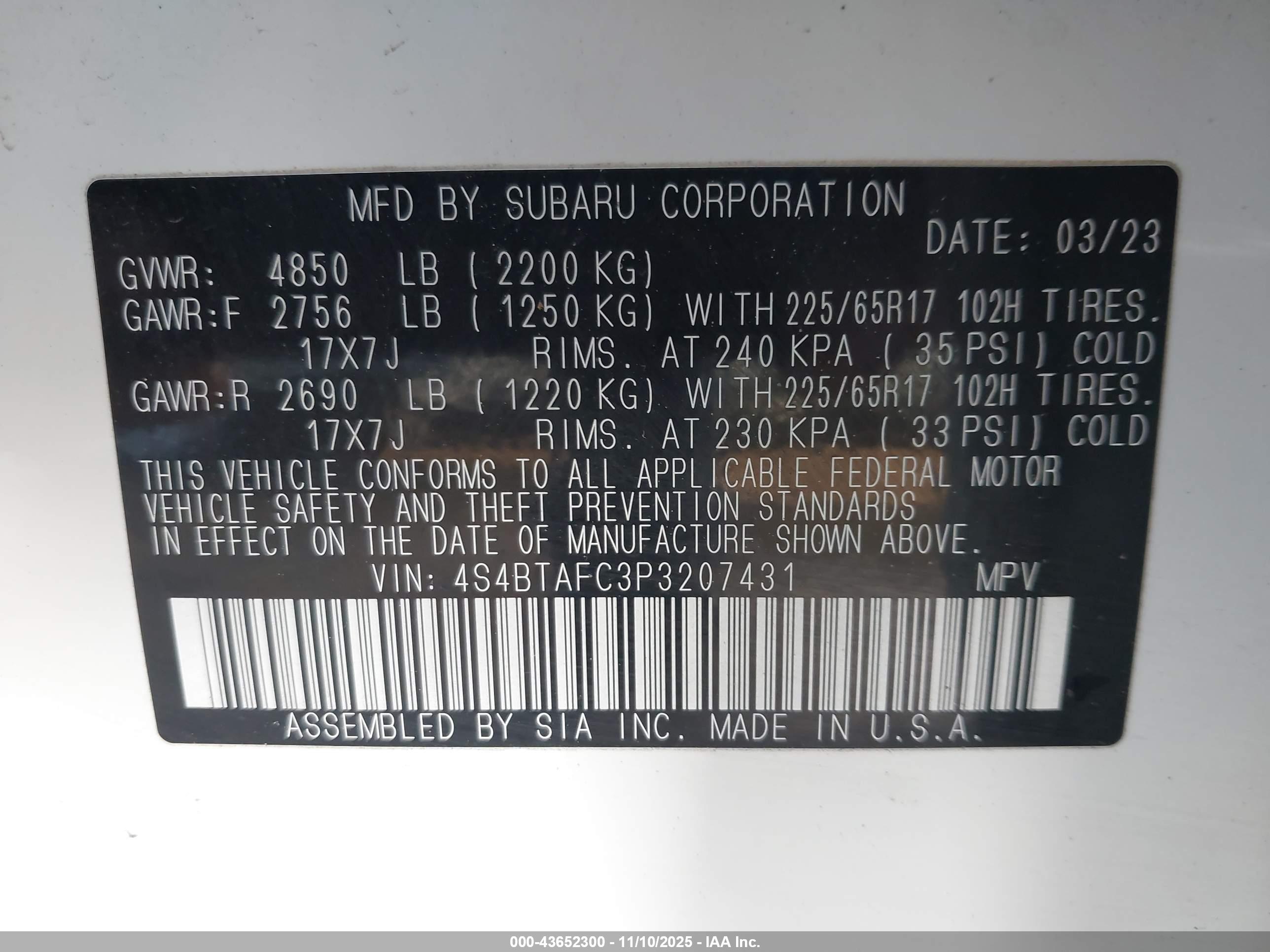 SUBARU OUTBACK image 9