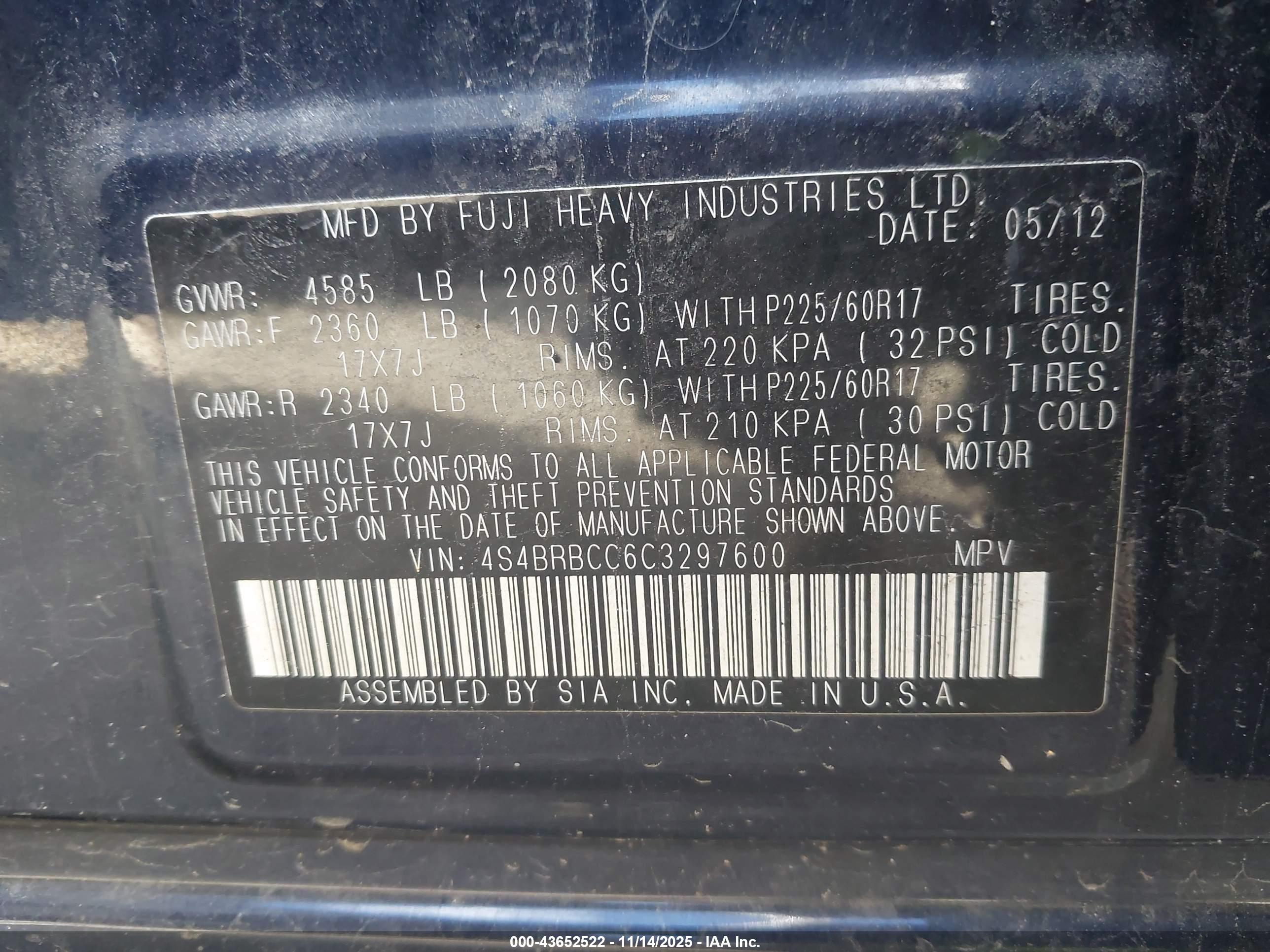 SUBARU OUTBACK image 9