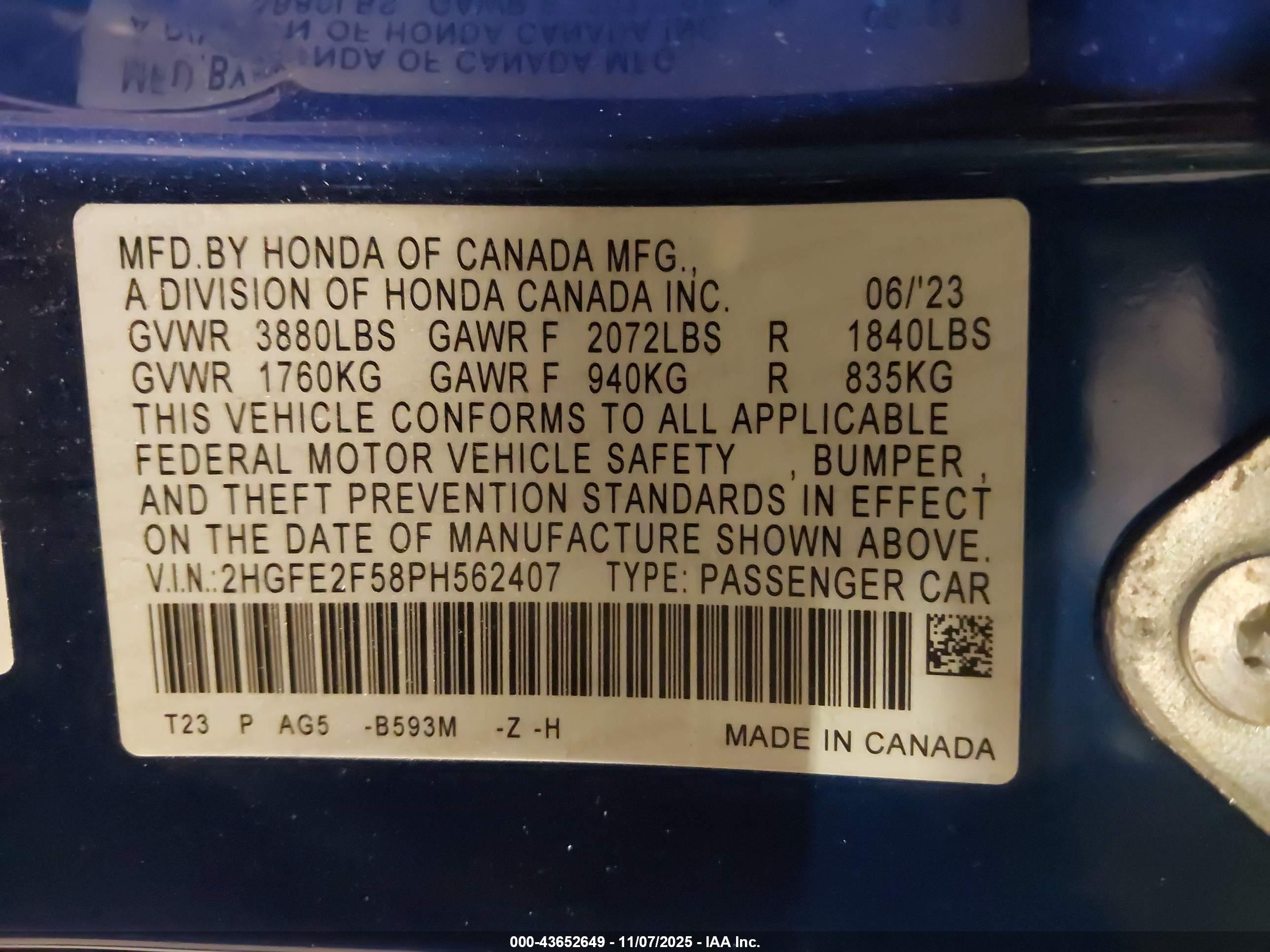 HONDA CIVIC image 9