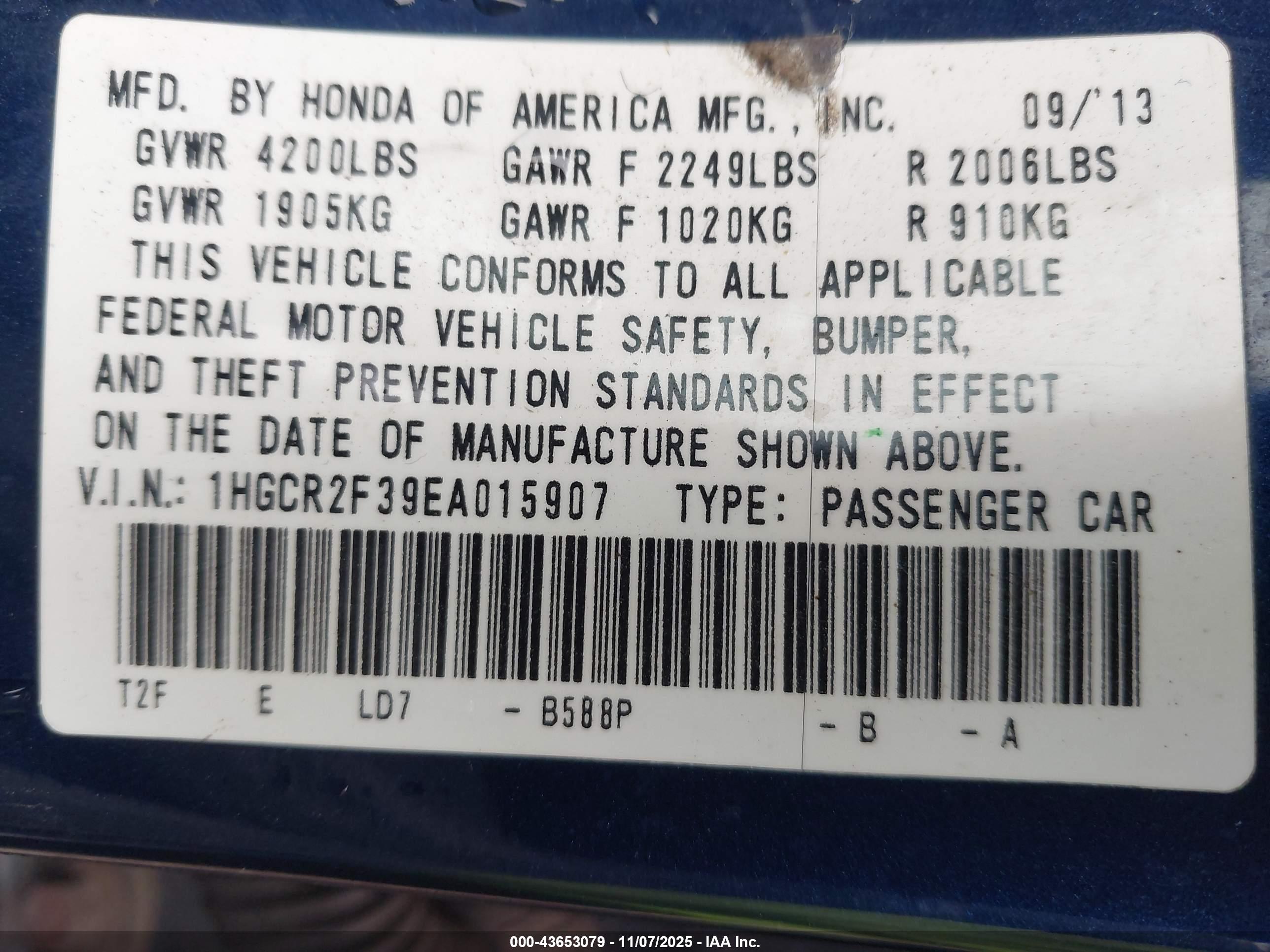 HONDA ACCORD image 9