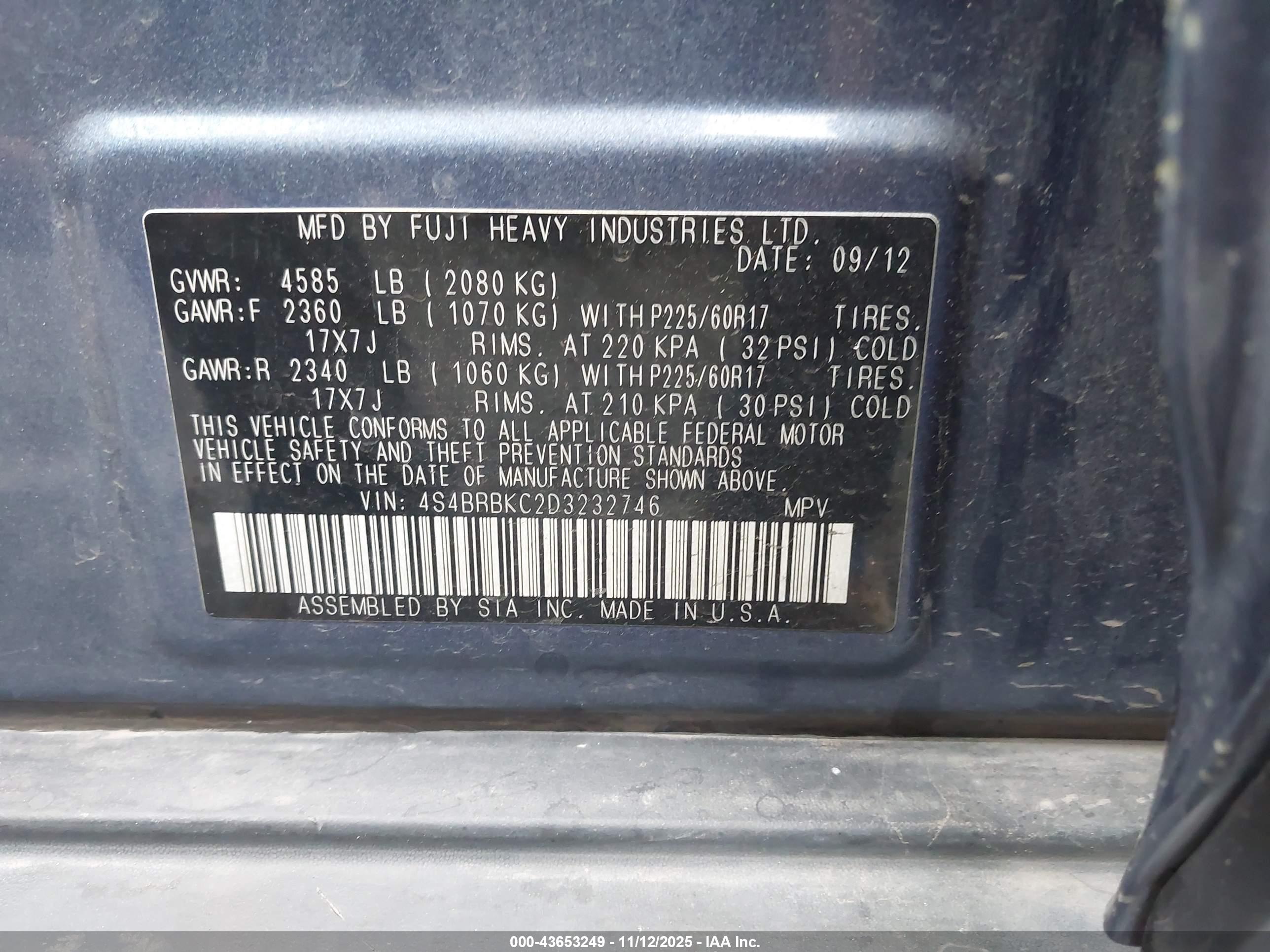 SUBARU OUTBACK image 9