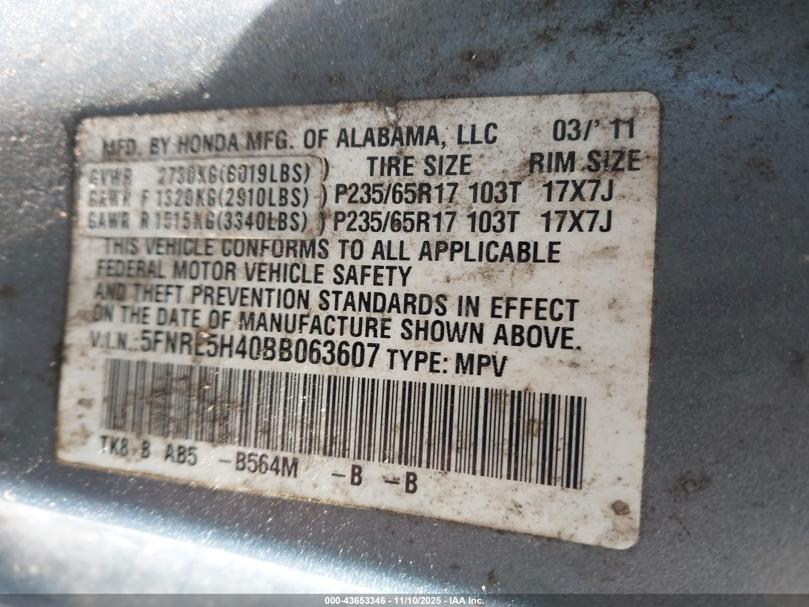 HONDA ODYSSEY image 9