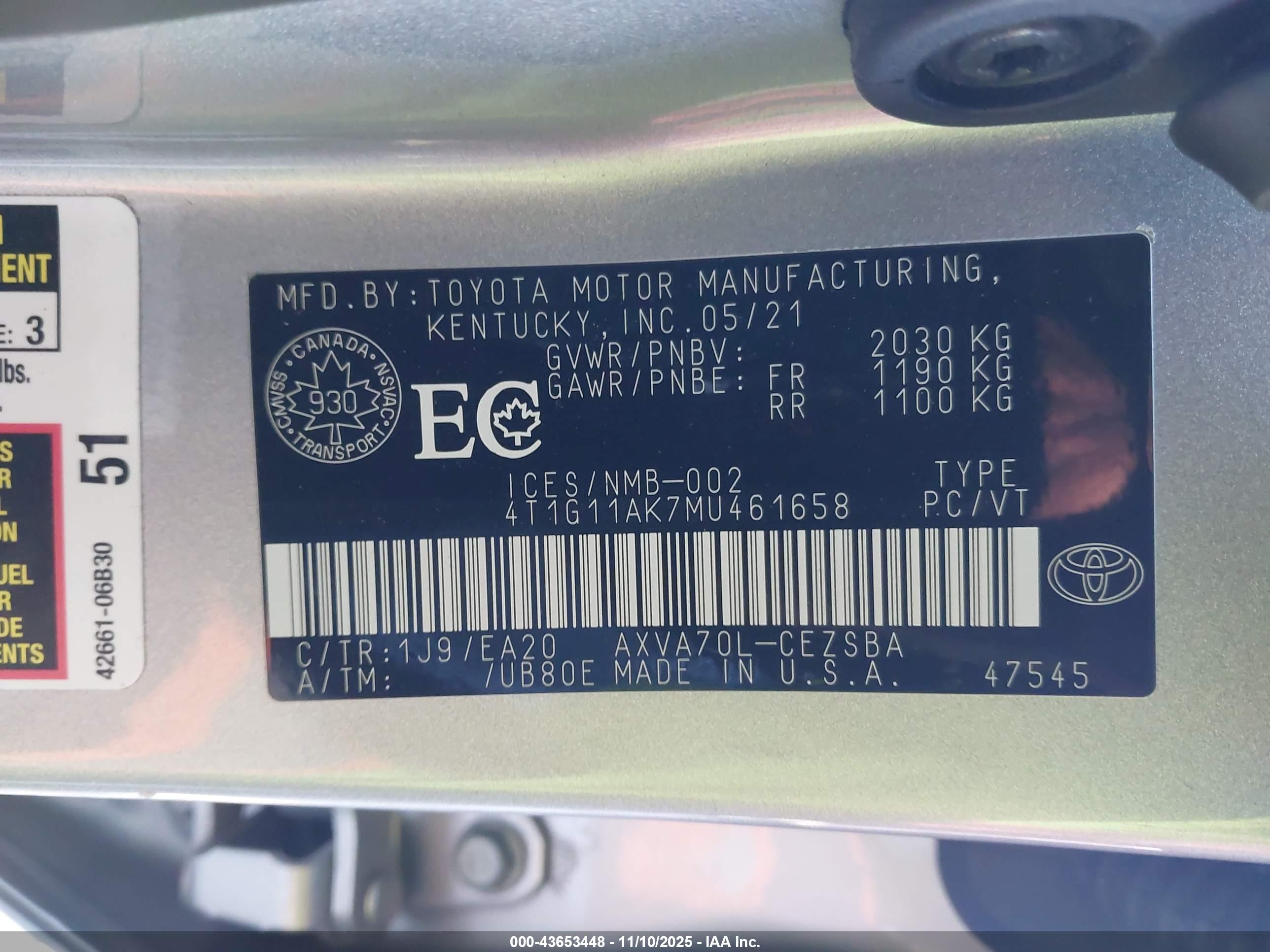 TOYOTA CAMRY image 9