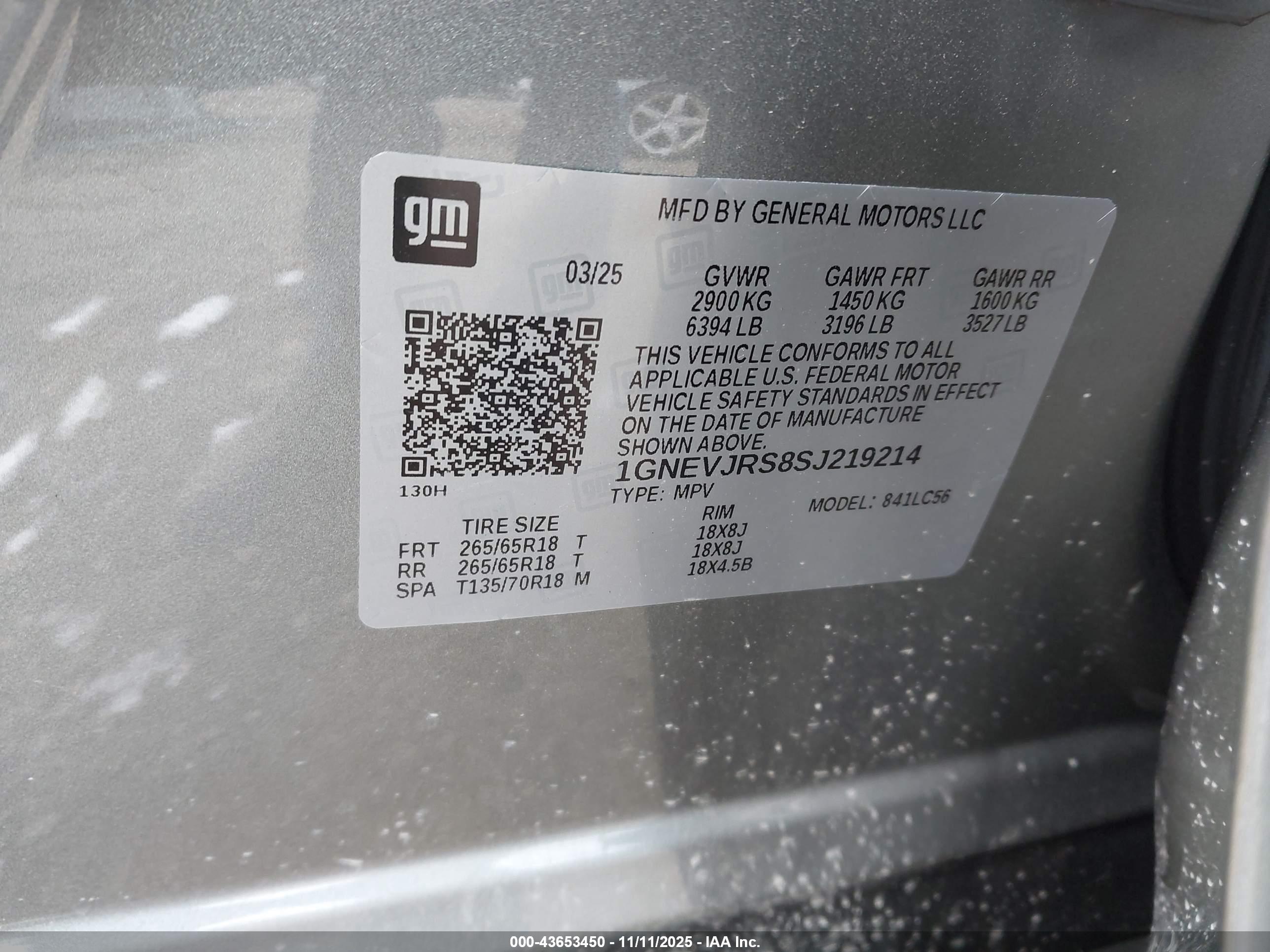 CHEVROLET TRAVERSE image 9