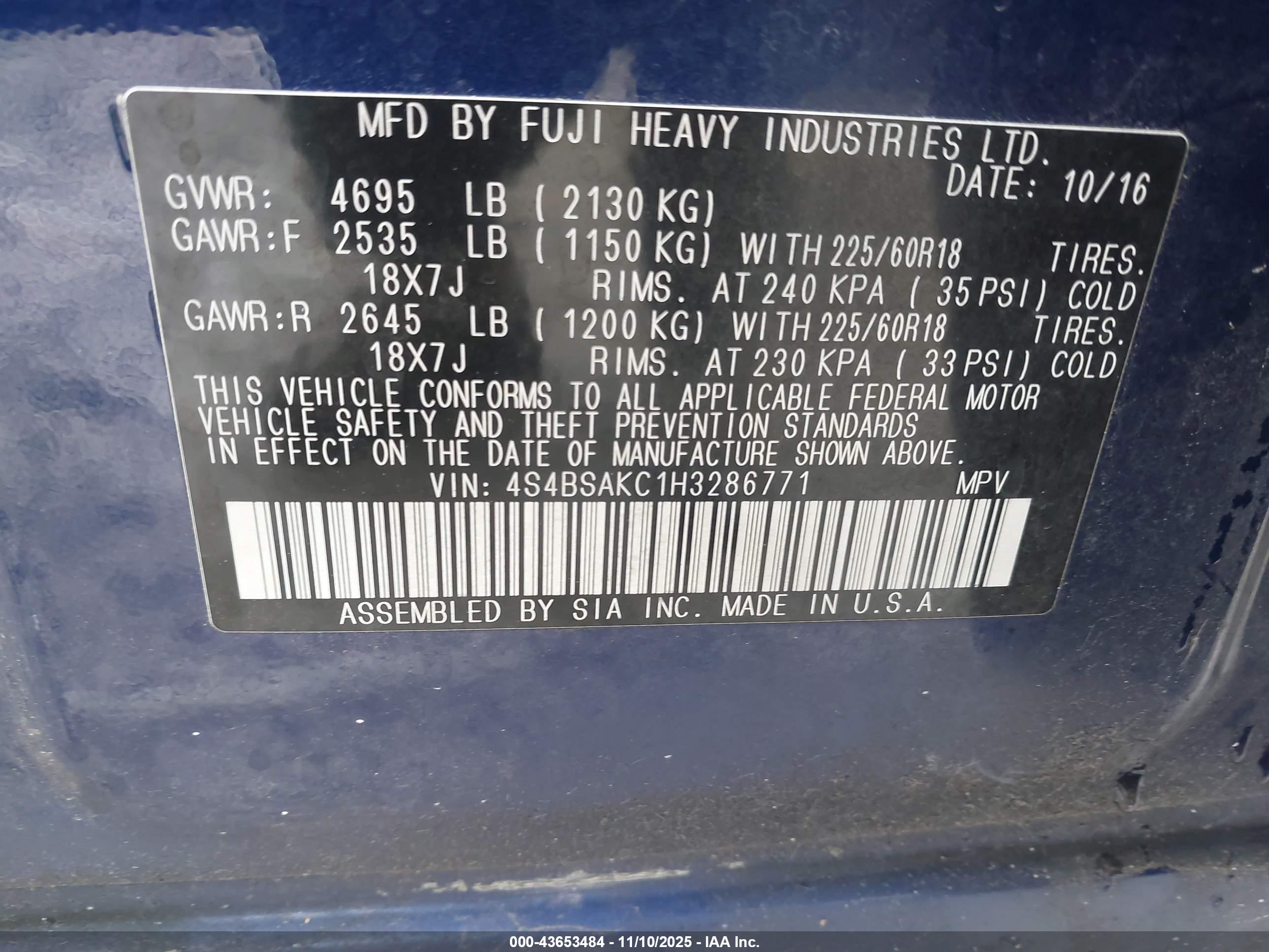 SUBARU OUTBACK image 9