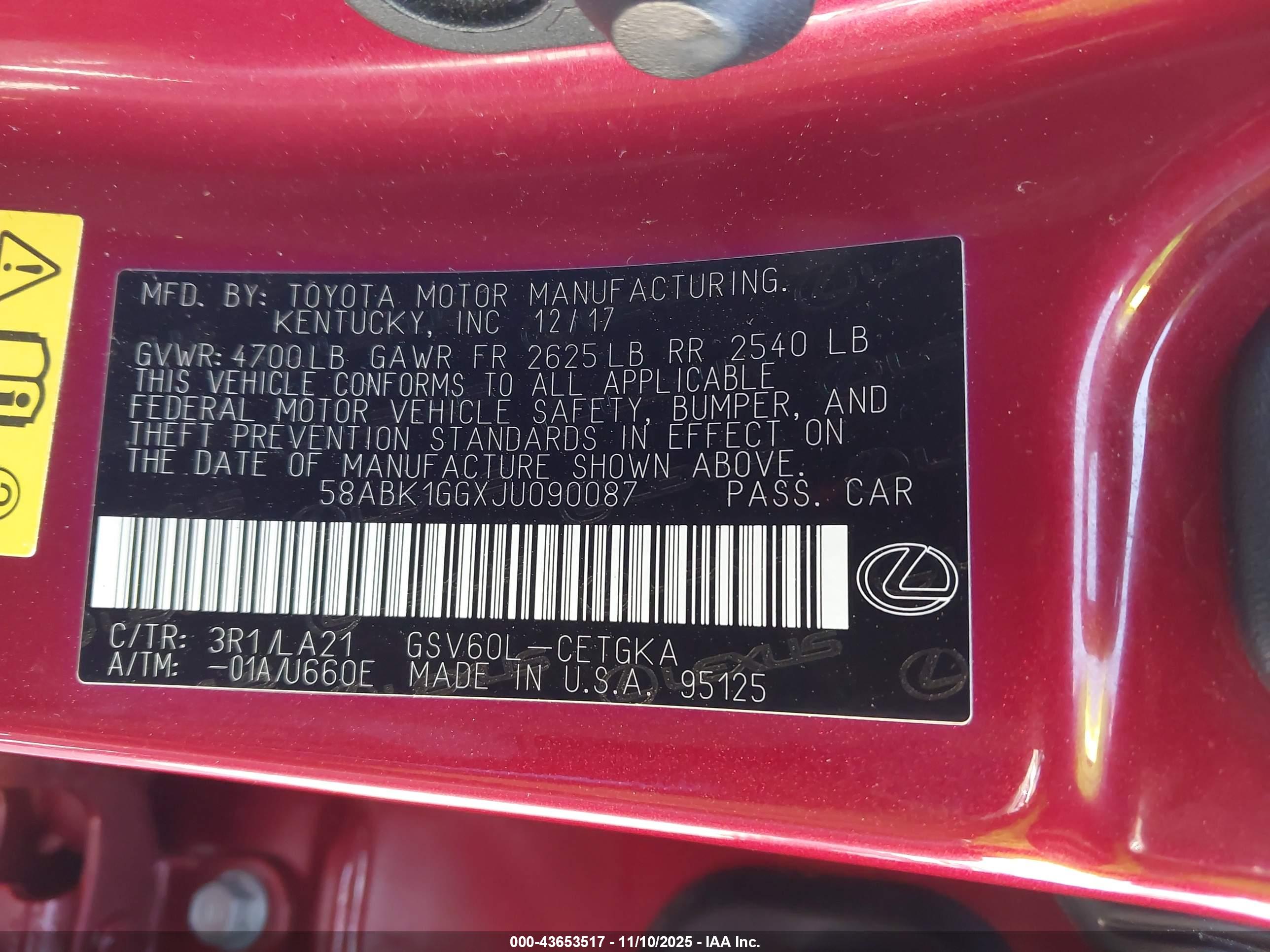 LEXUS ES image 9
