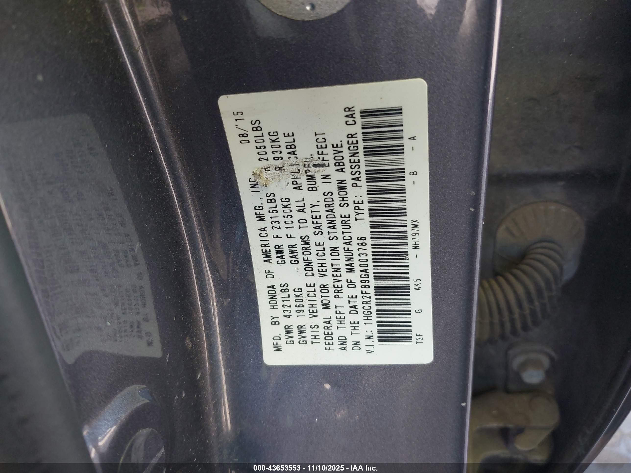 HONDA ACCORD image 9