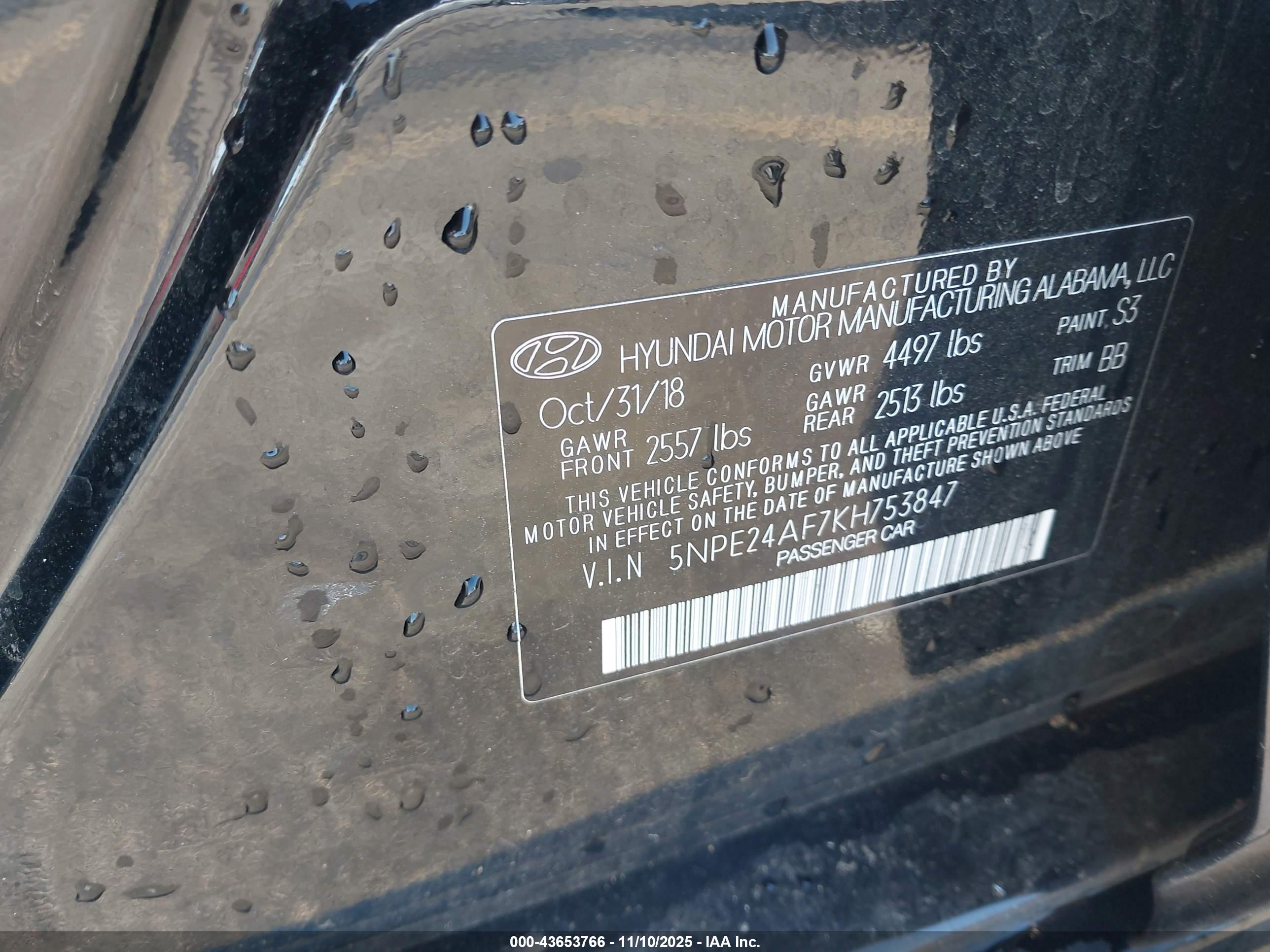 HYUNDAI SONATA image 9