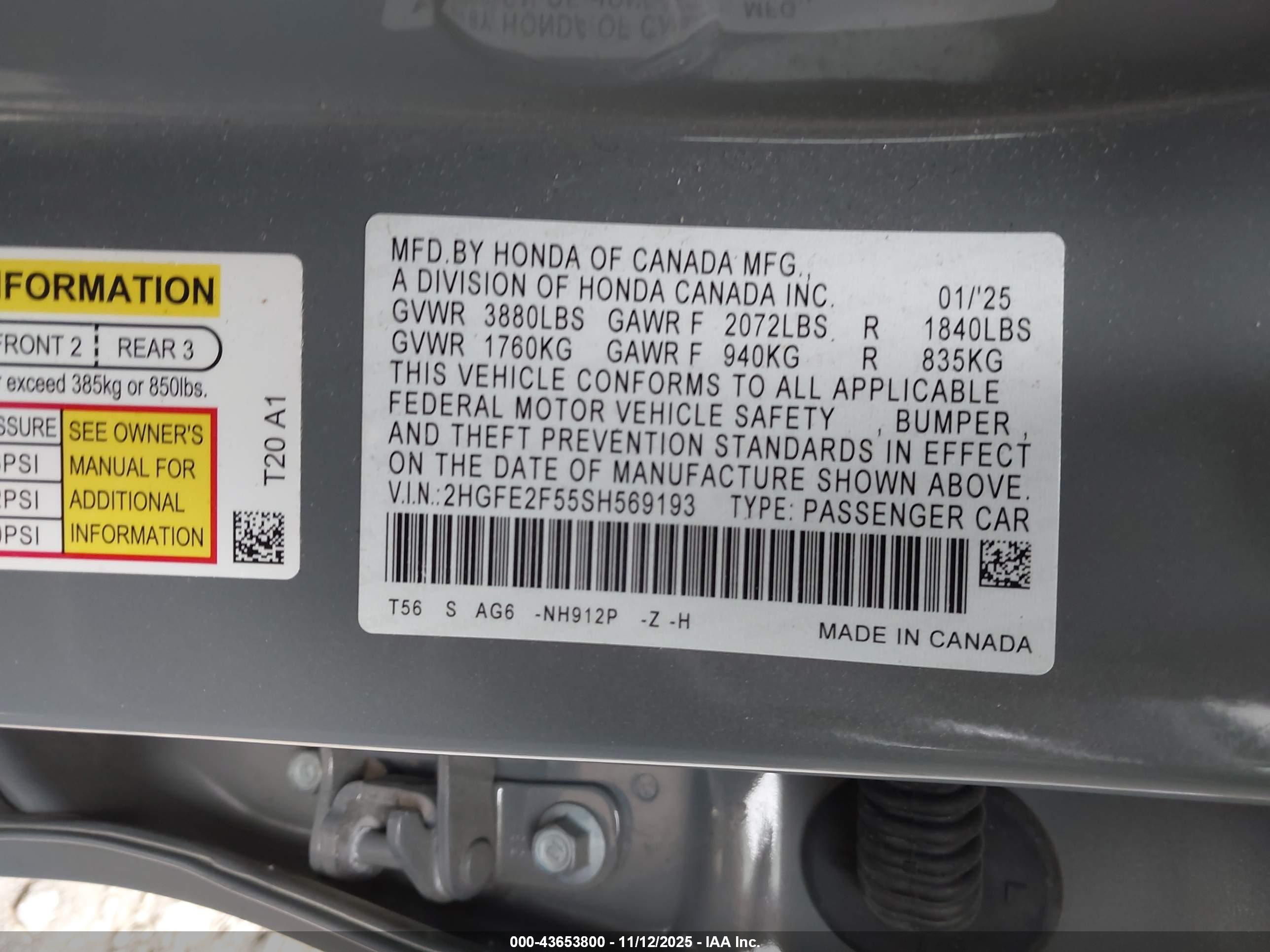 HONDA CIVIC image 9