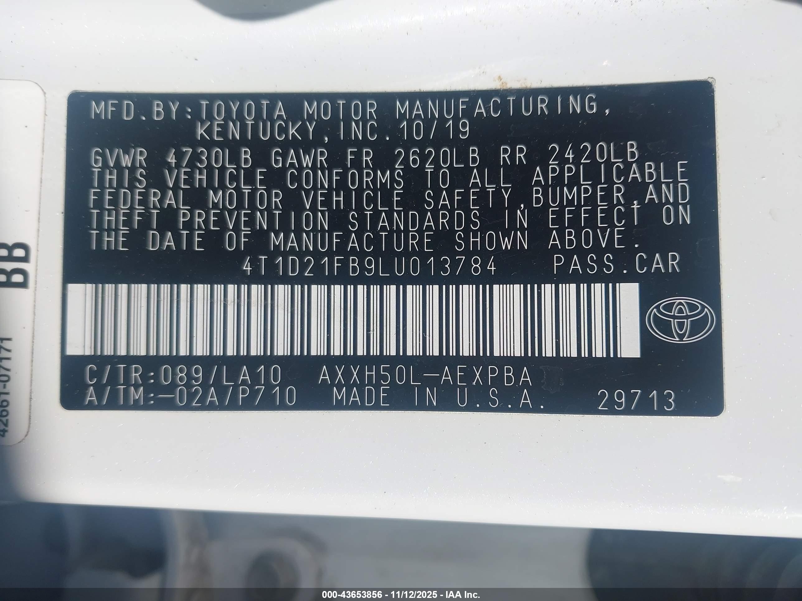 TOYOTA AVALON image 9