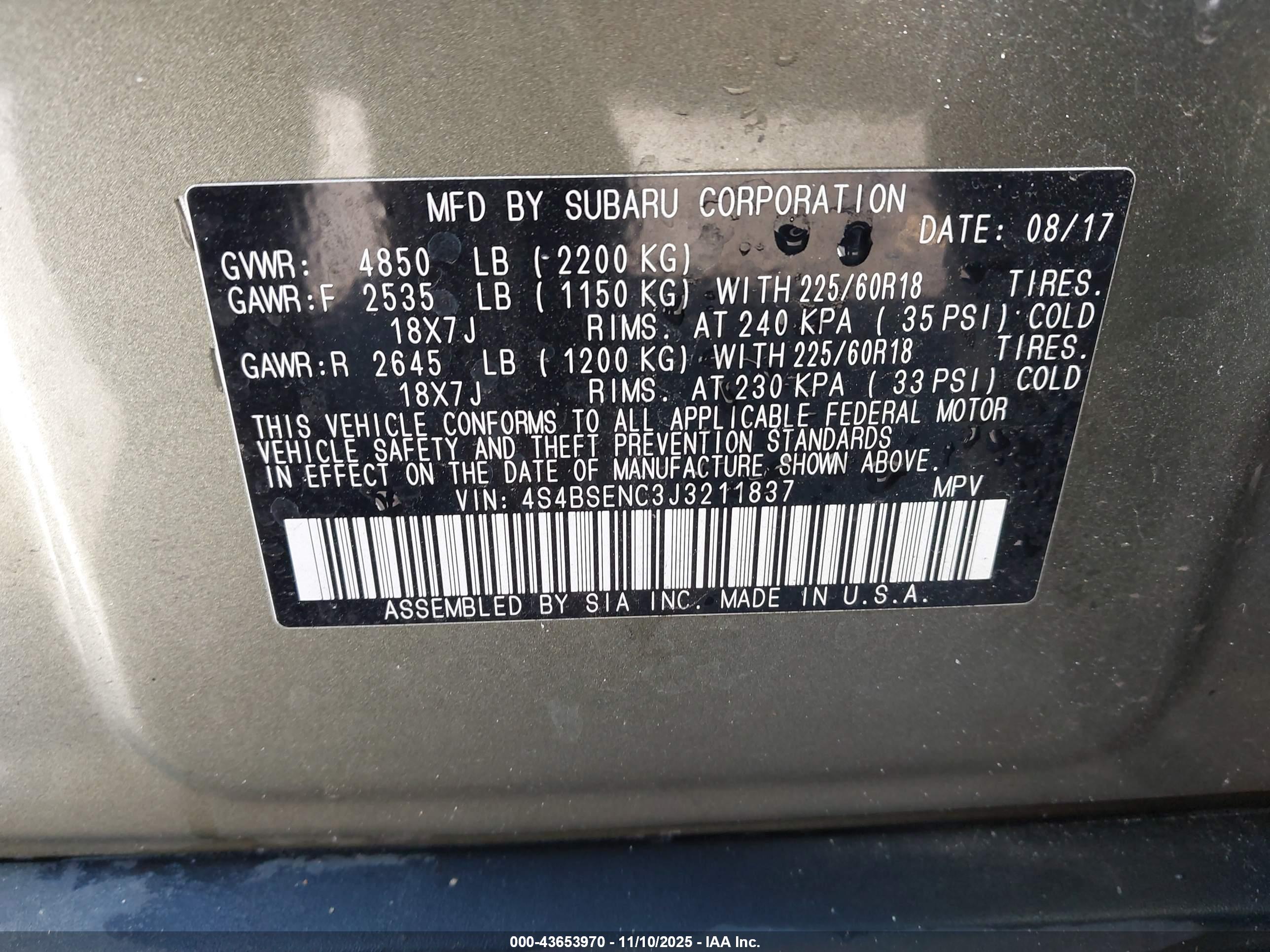 SUBARU OUTBACK image 9