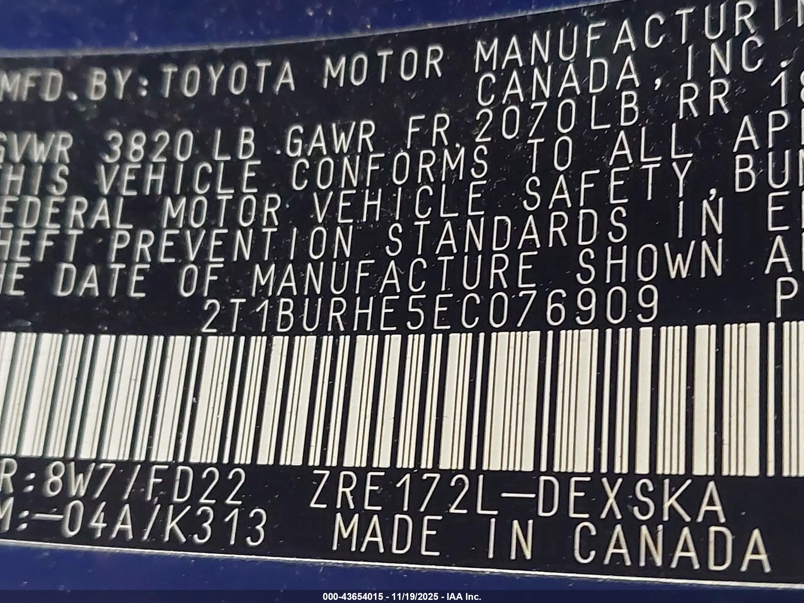 TOYOTA COROLLA image 9