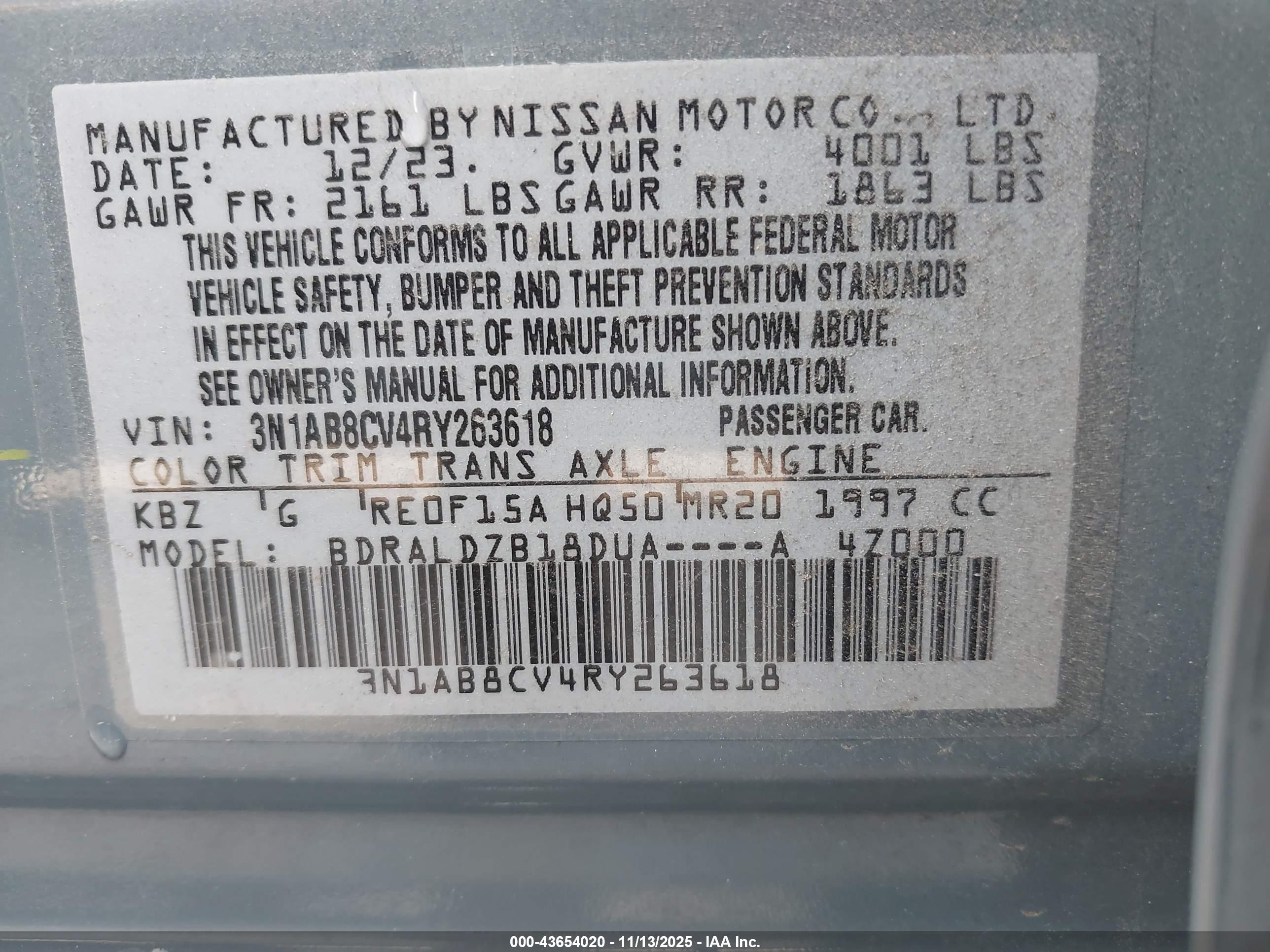 NISSAN SENTRA image 9