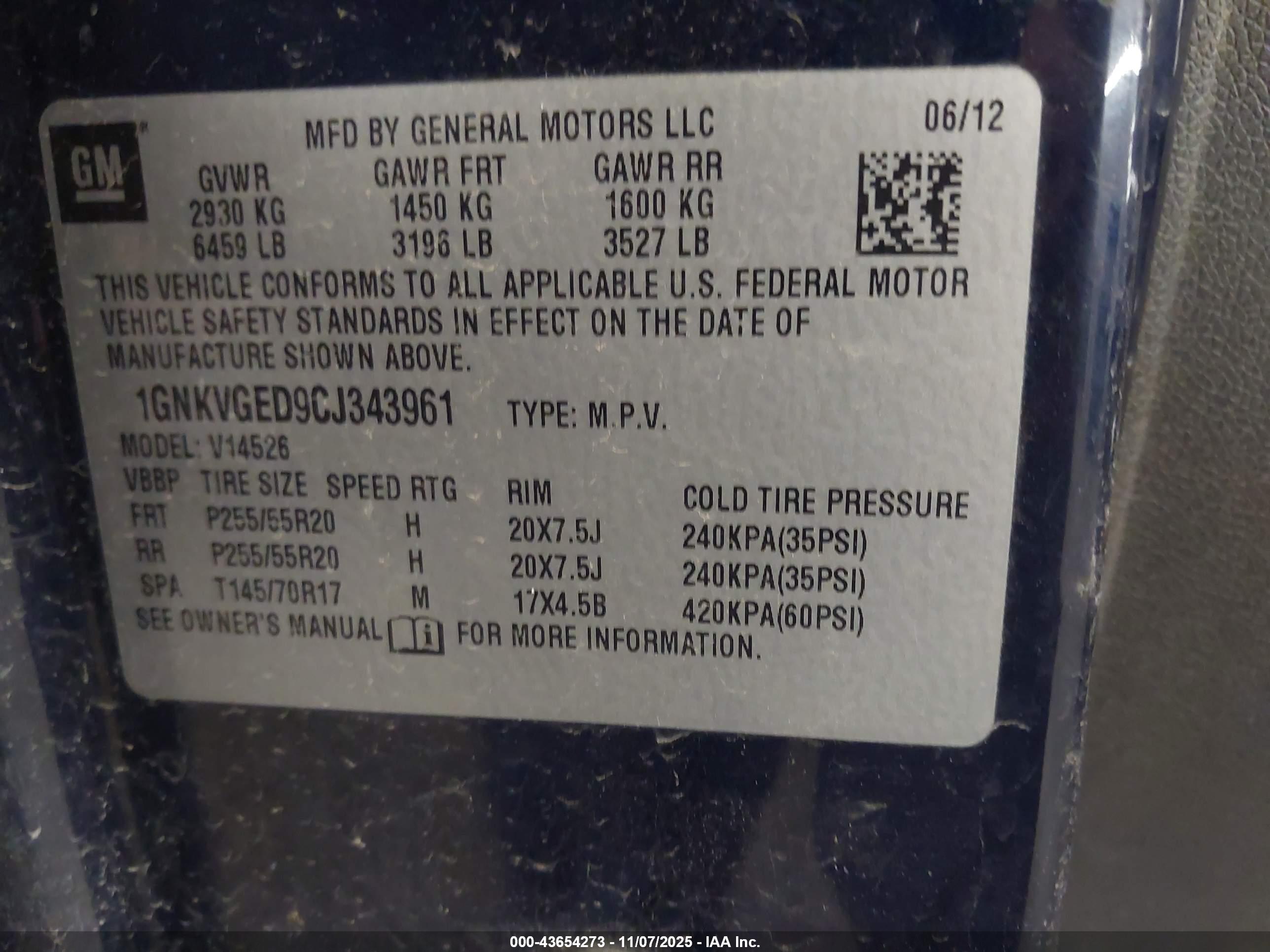 CHEVROLET TRAVERSE image 9
