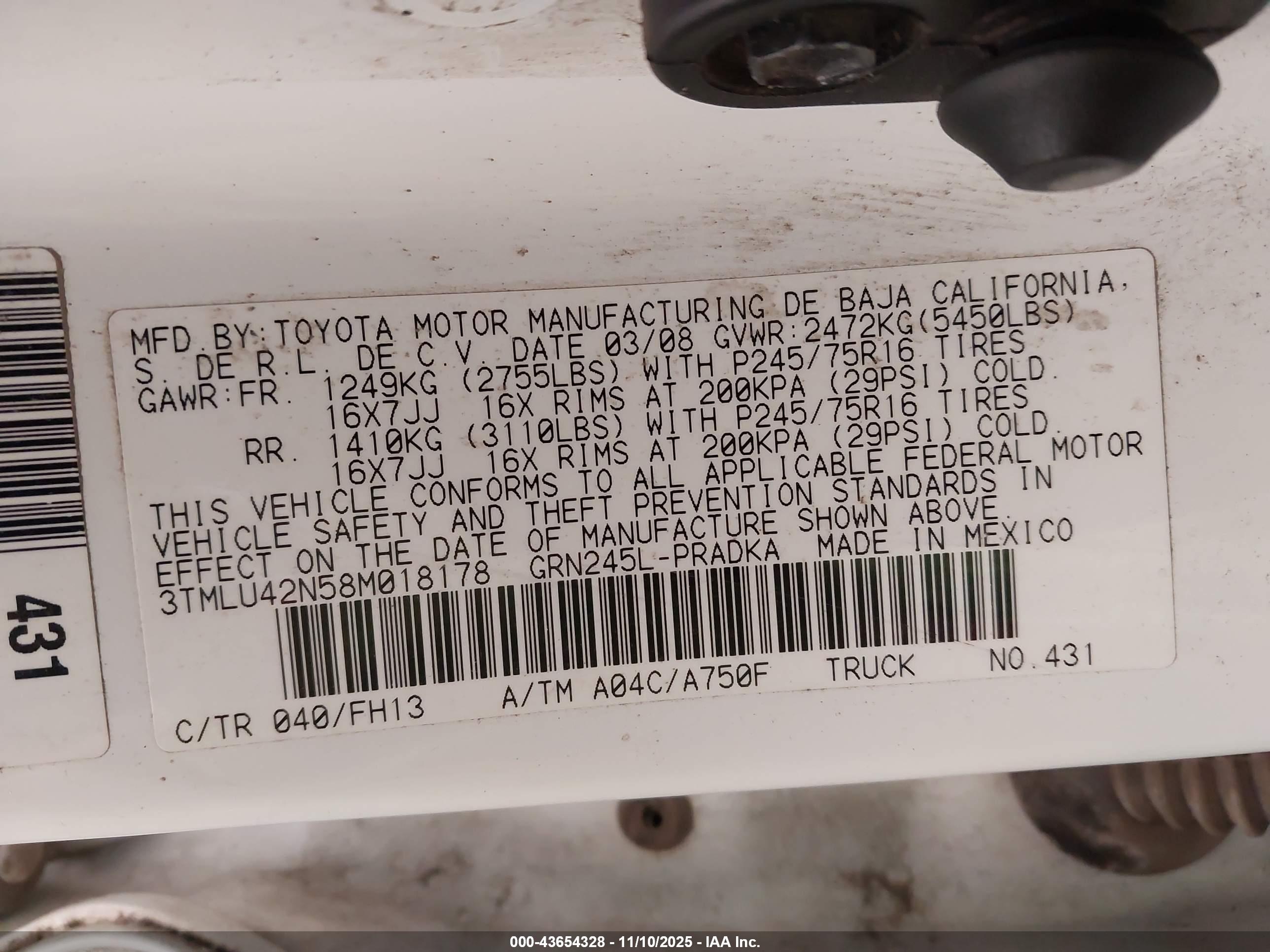 TOYOTA TACOMA image 9