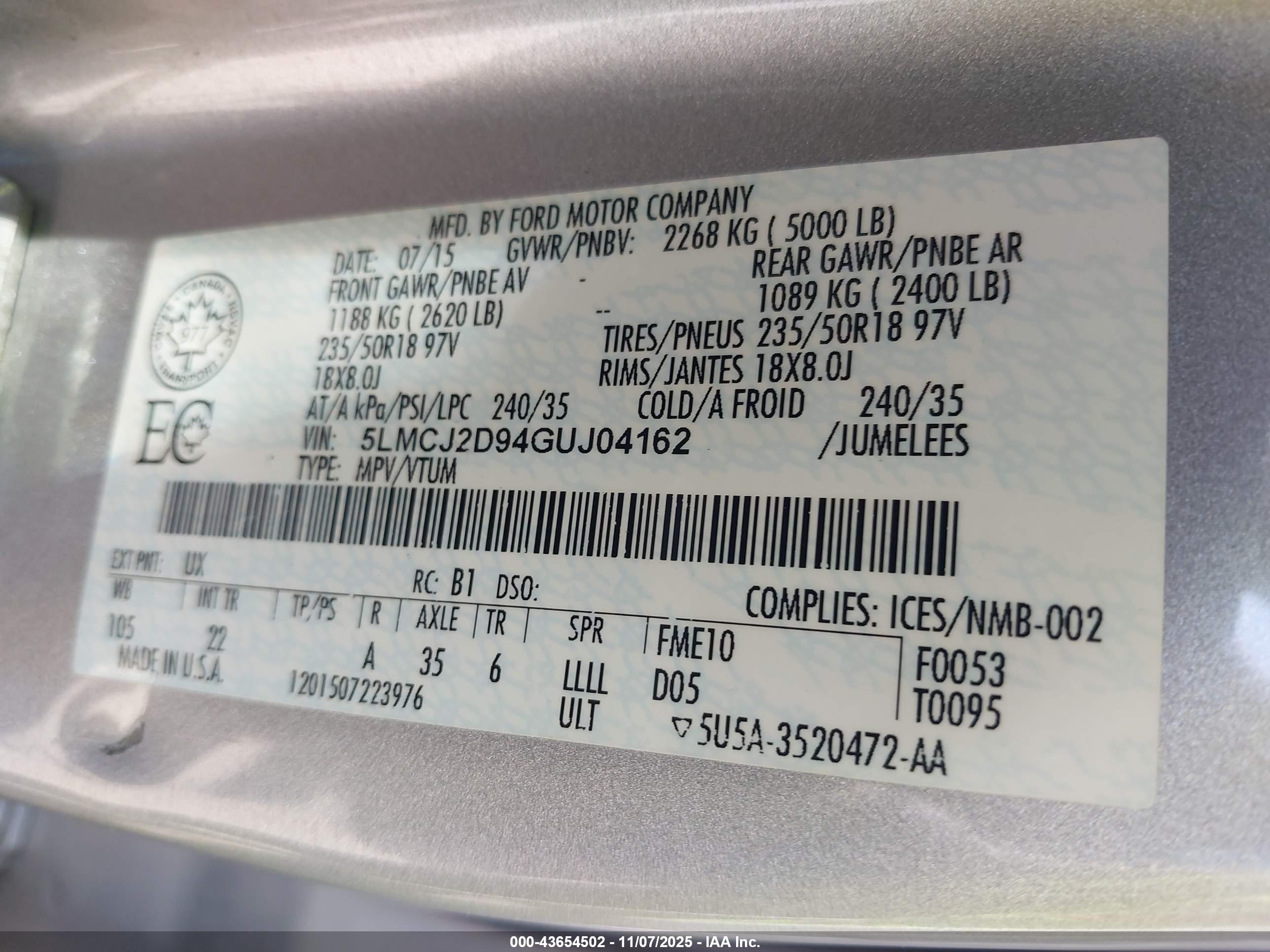 LINCOLN MKC image 9