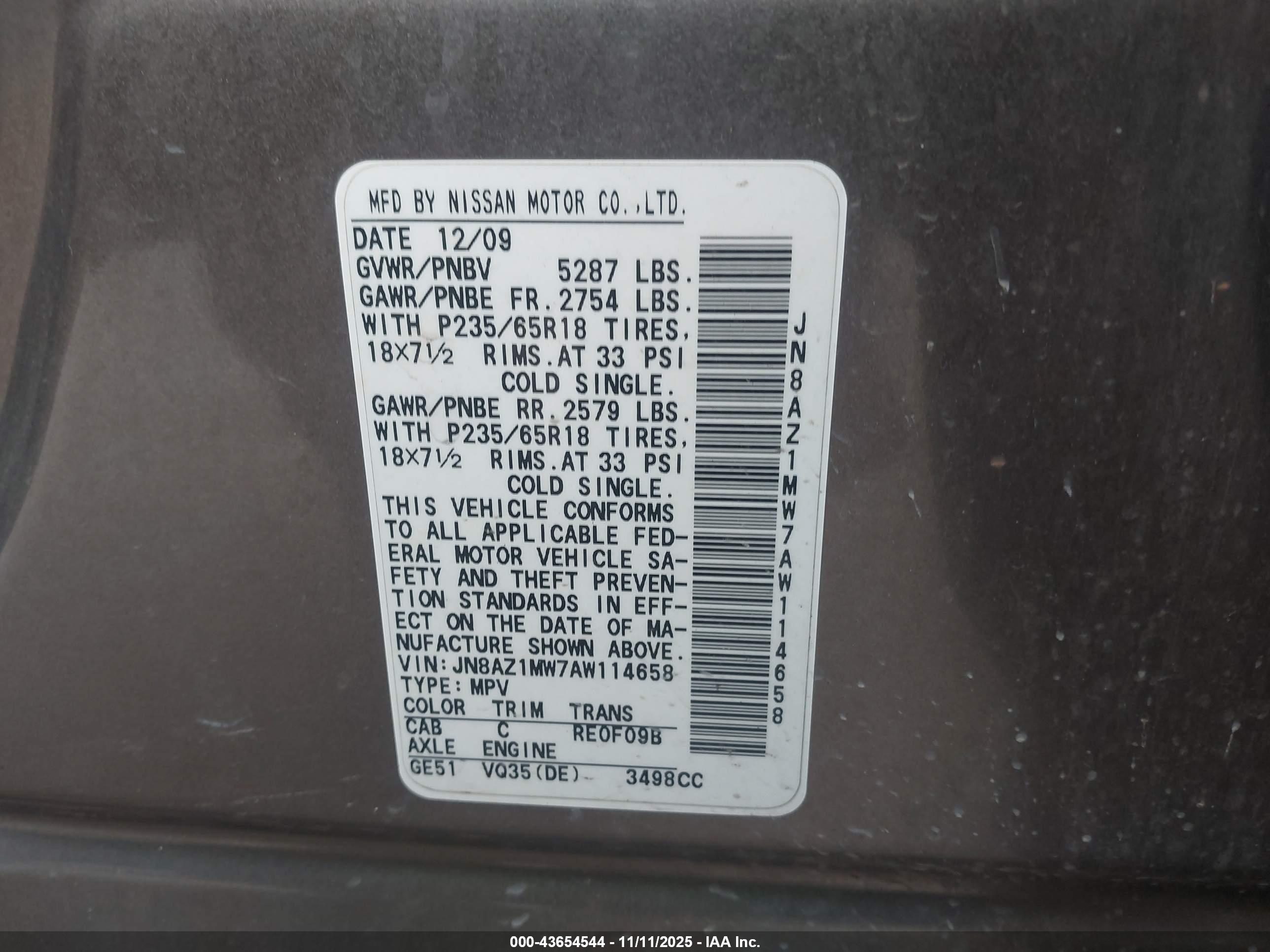NISSAN MURANO image 9