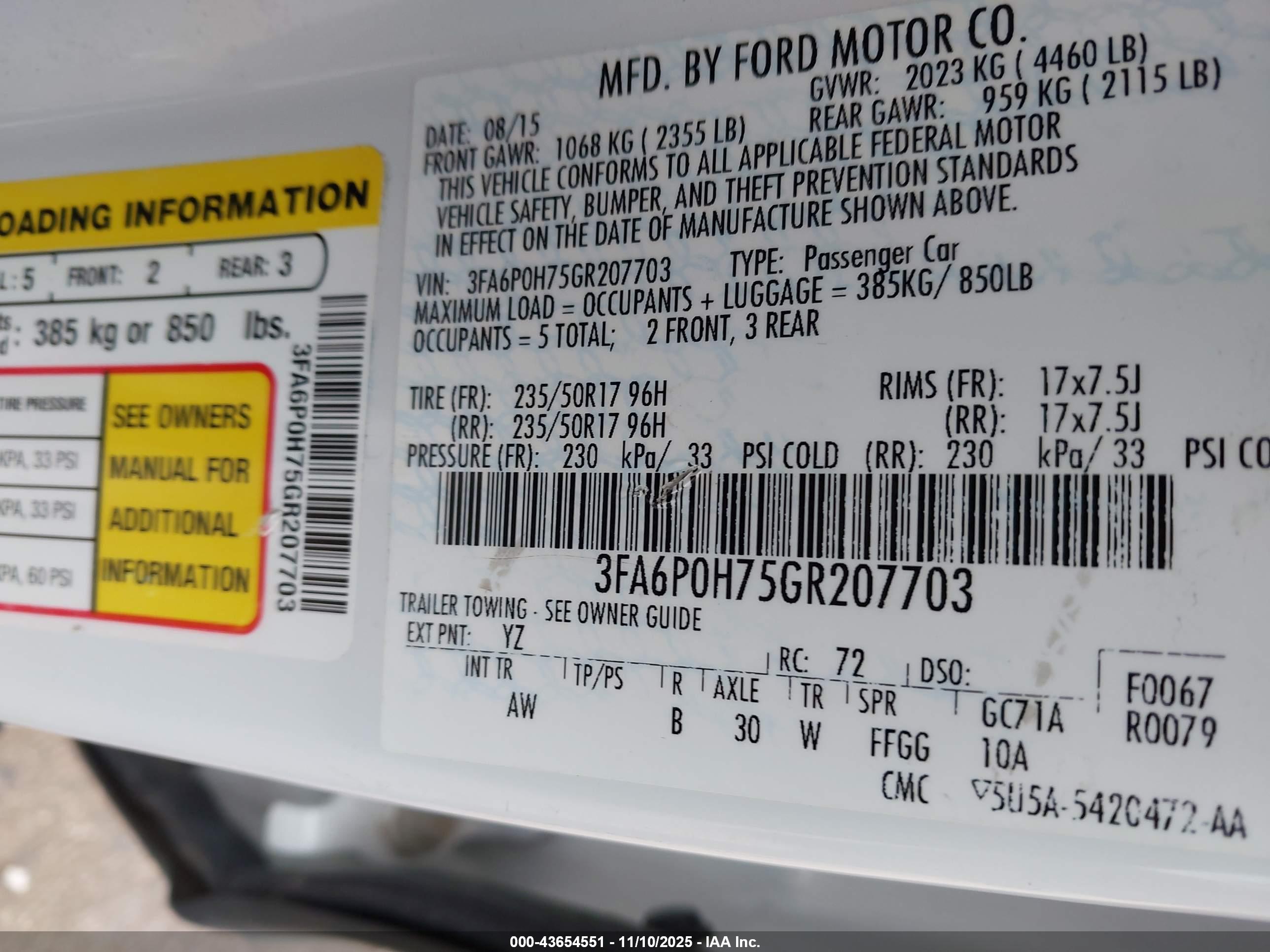 FORD FUSION image 9
