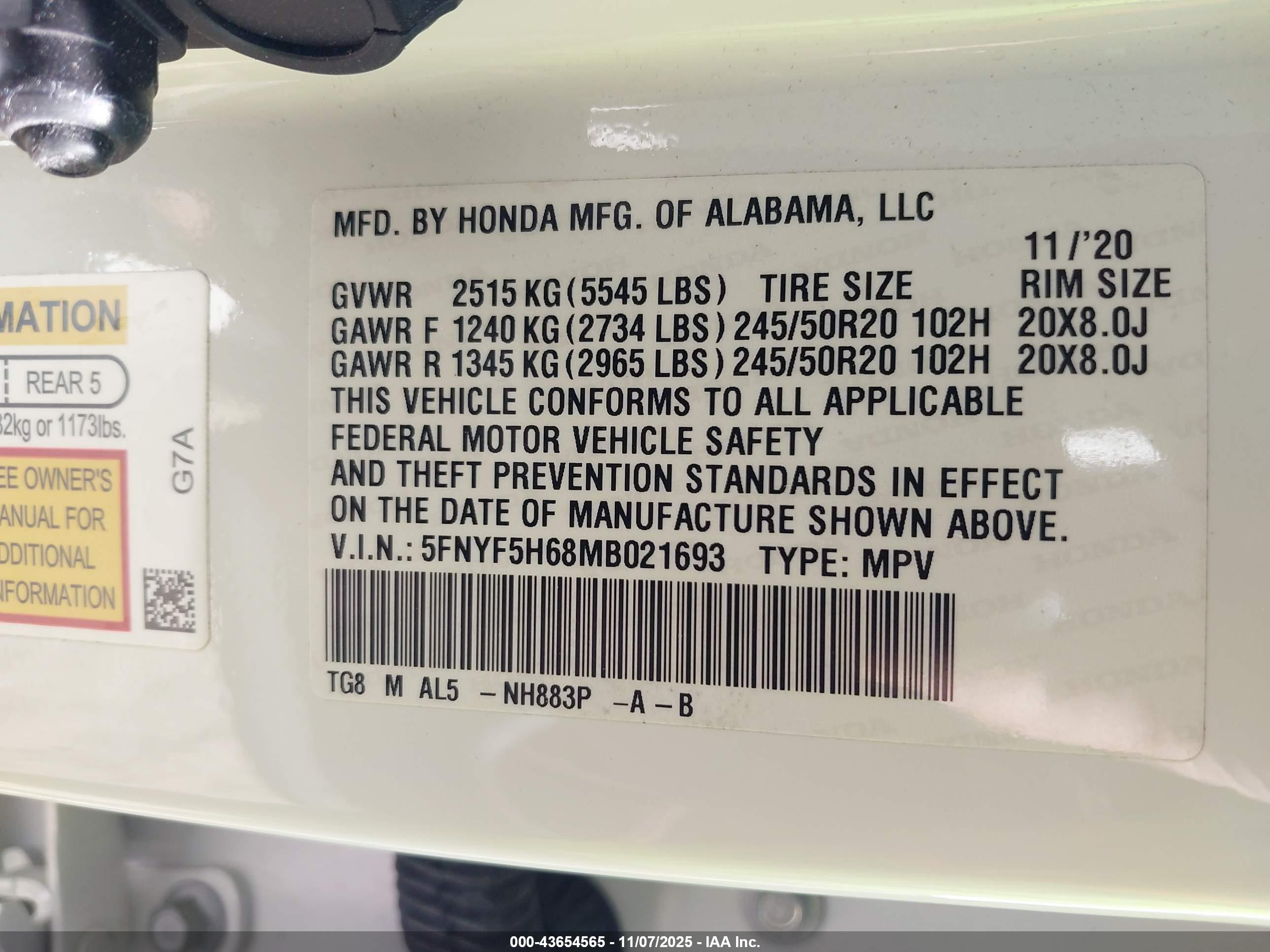 HONDA PILOT image 9