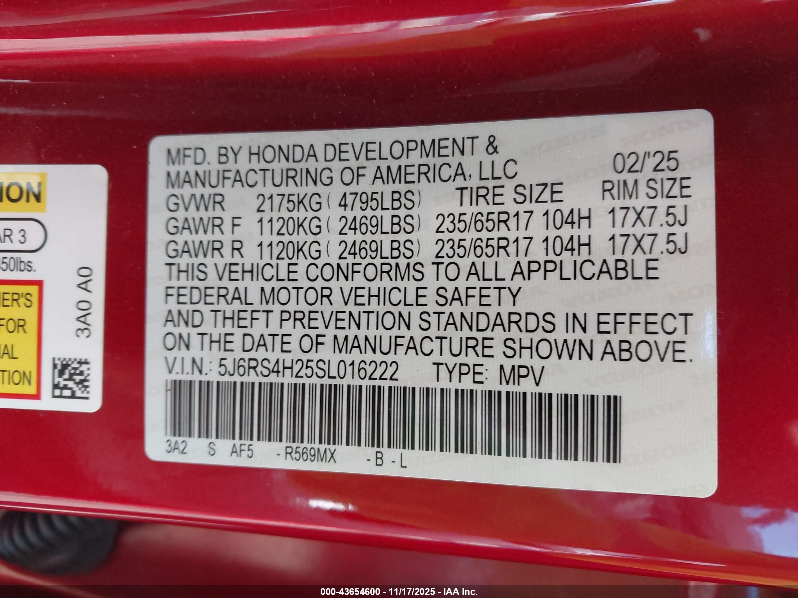 HONDA CR-V image 9