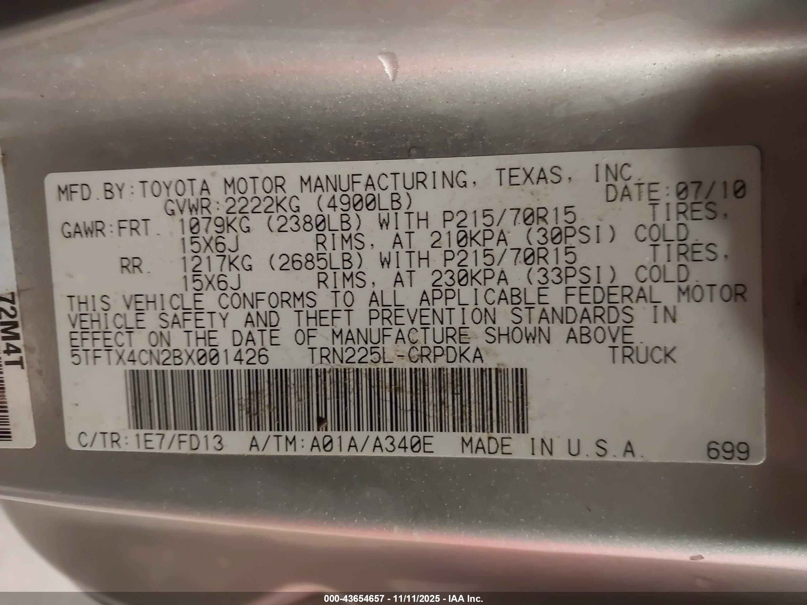 TOYOTA TACOMA image 9