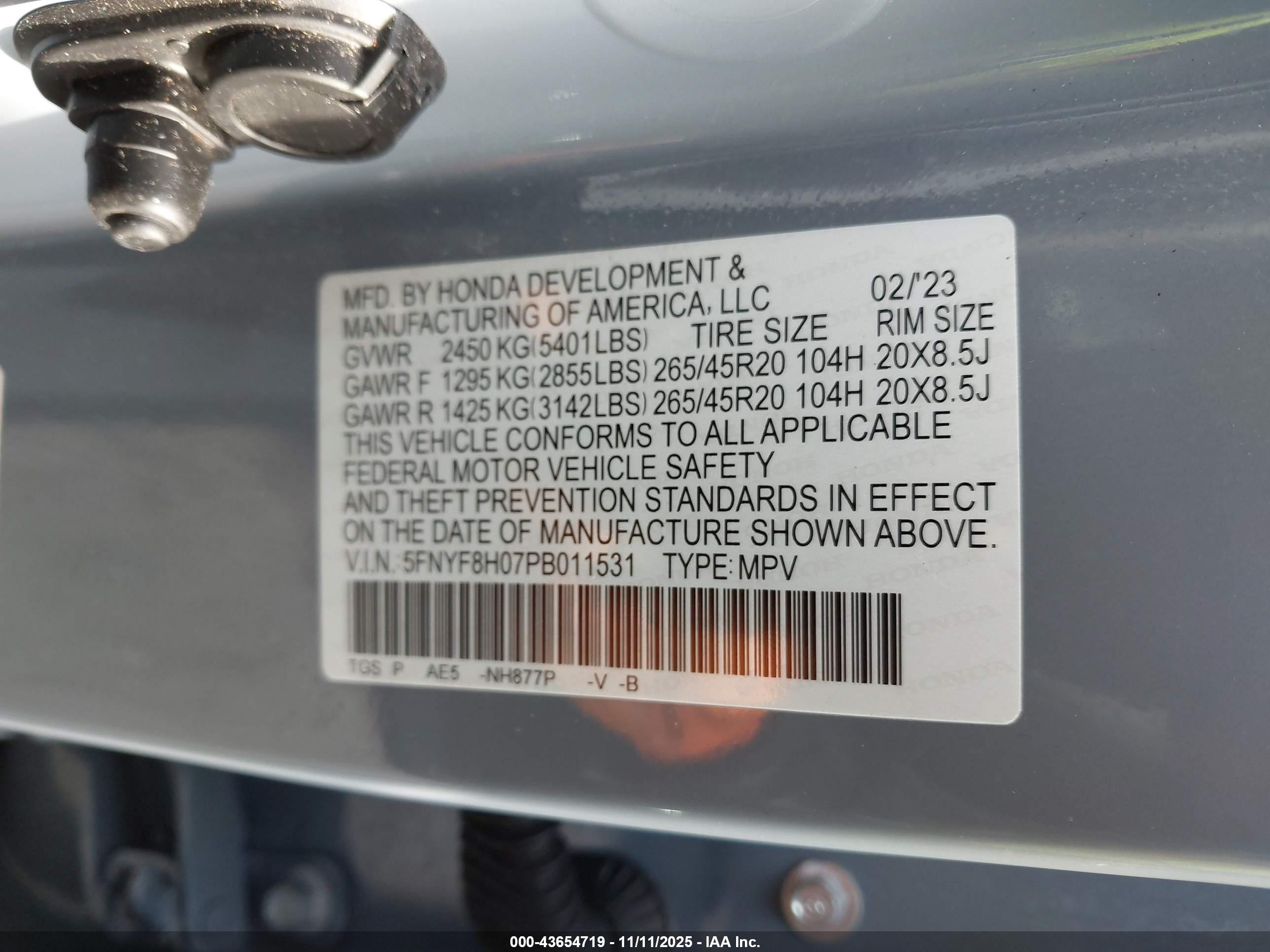 HONDA PASSPORT image 9