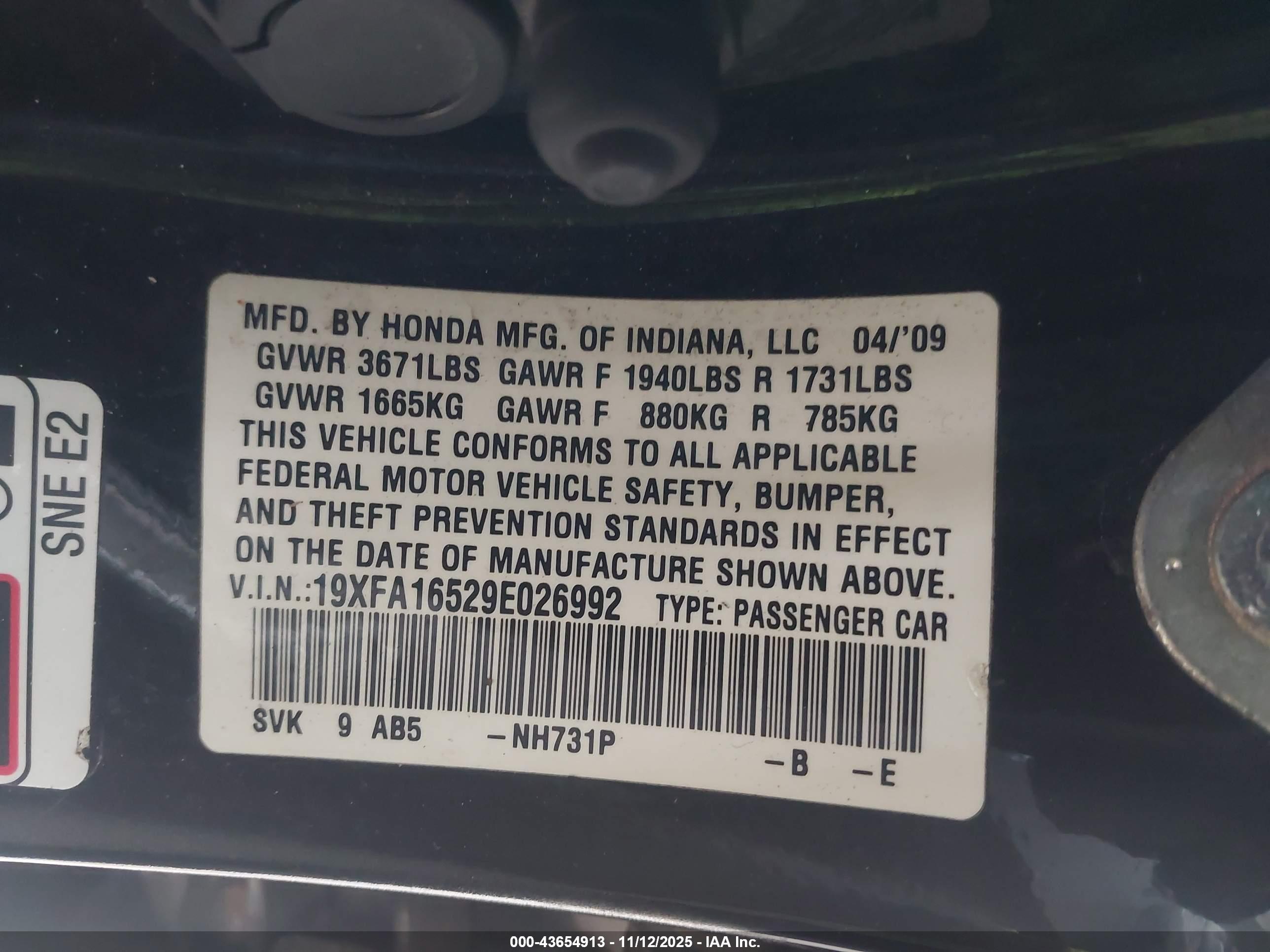 HONDA CIVIC image 9