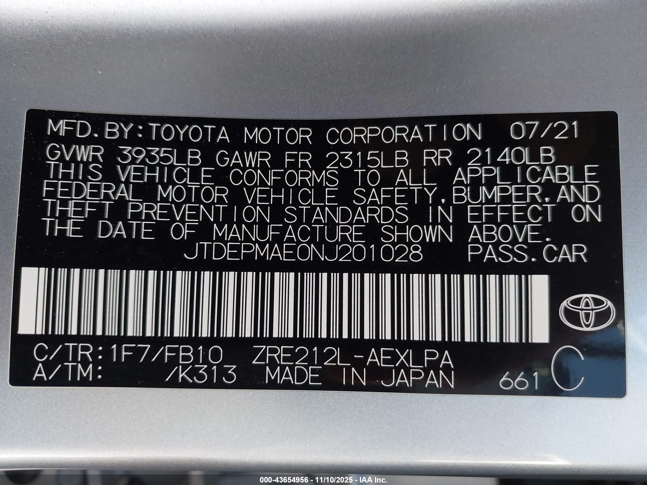 TOYOTA COROLLA image 9