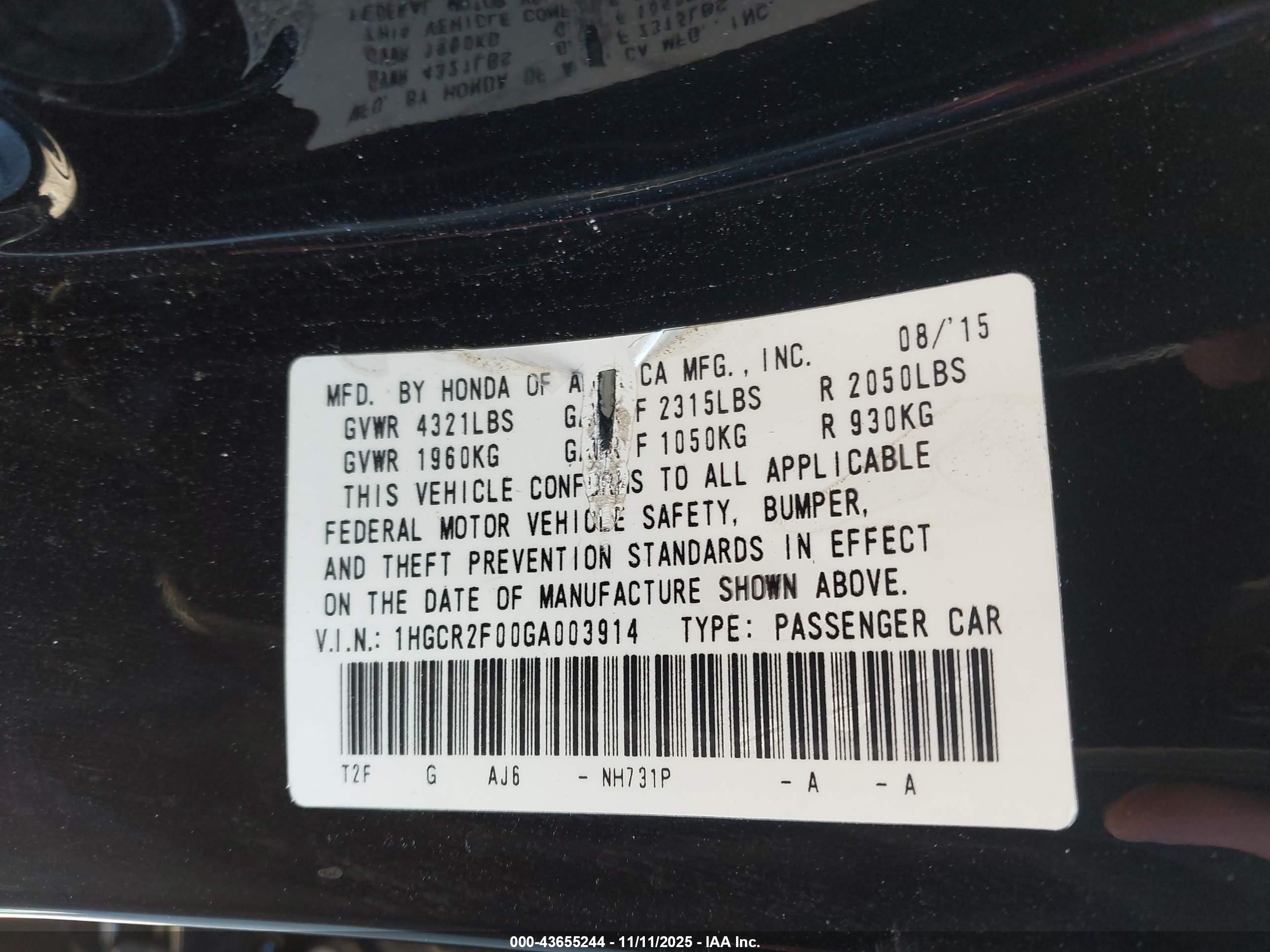 HONDA ACCORD image 9