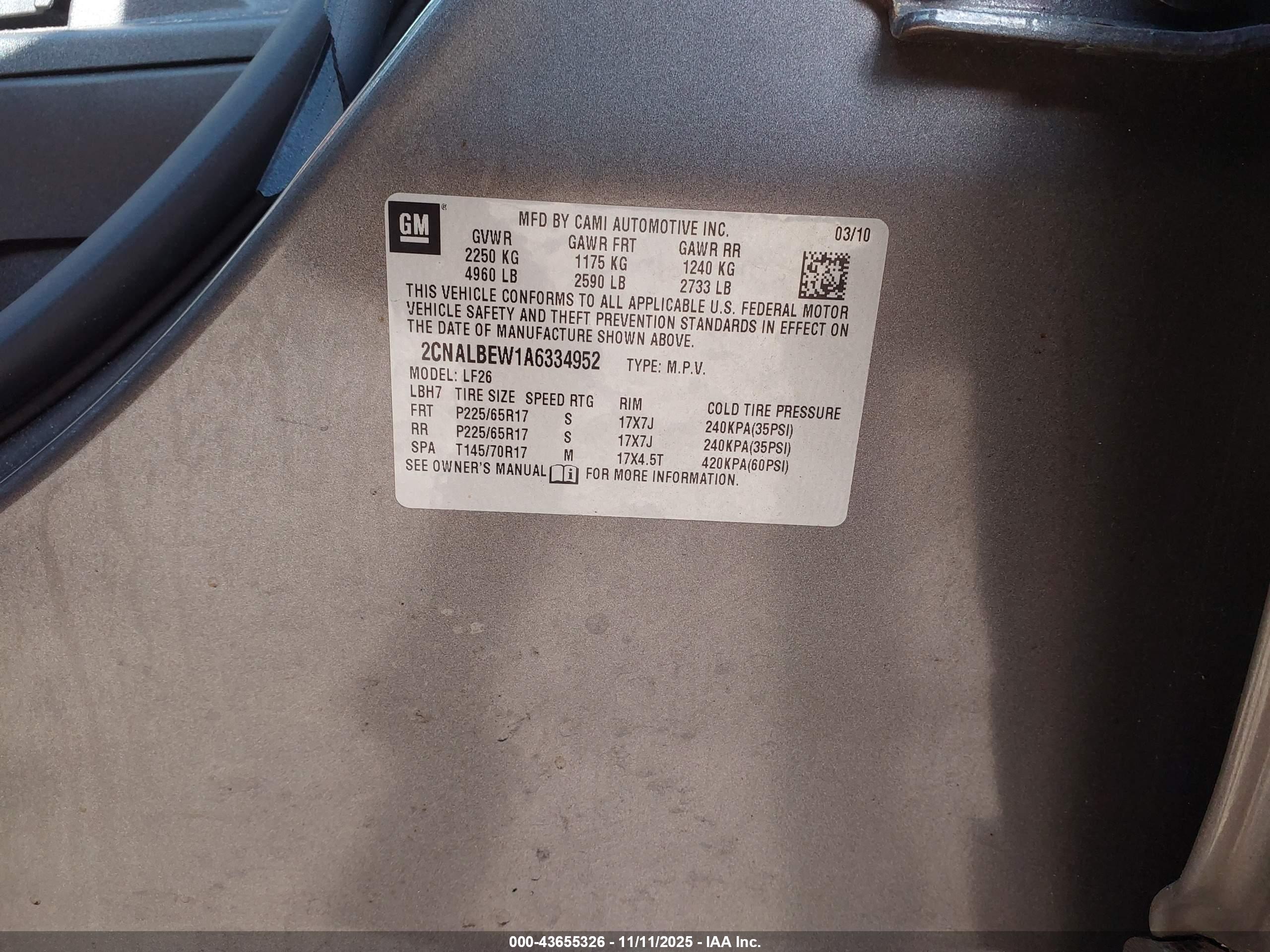 CHEVROLET EQUINOX image 9