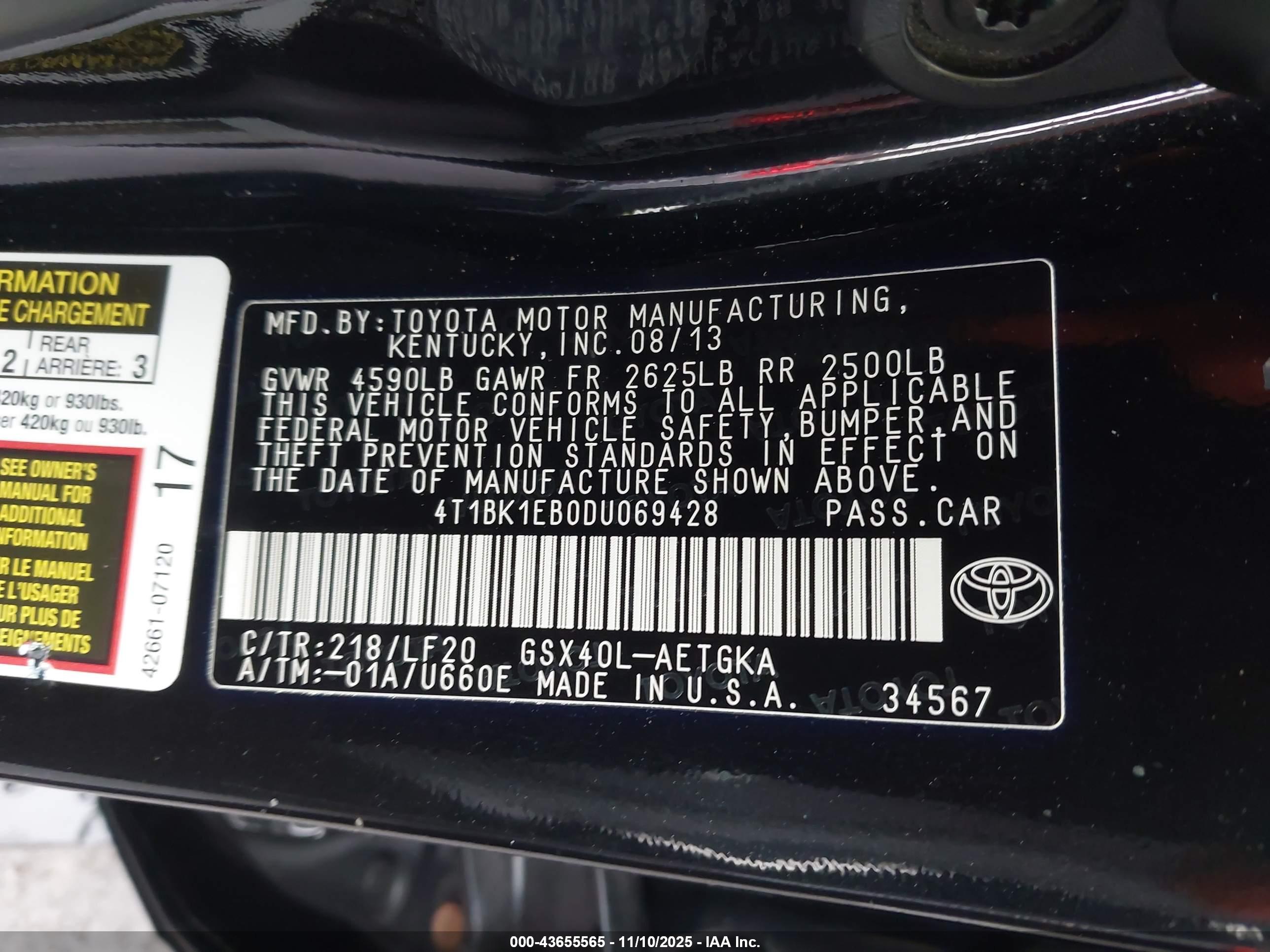 TOYOTA AVALON image 9