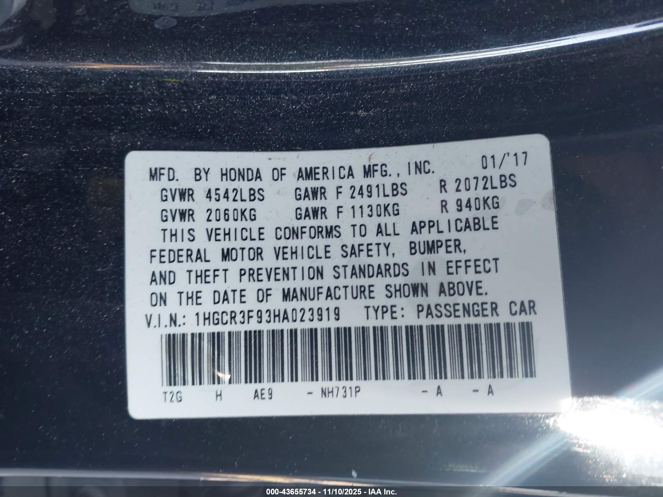 HONDA ACCORD image 9