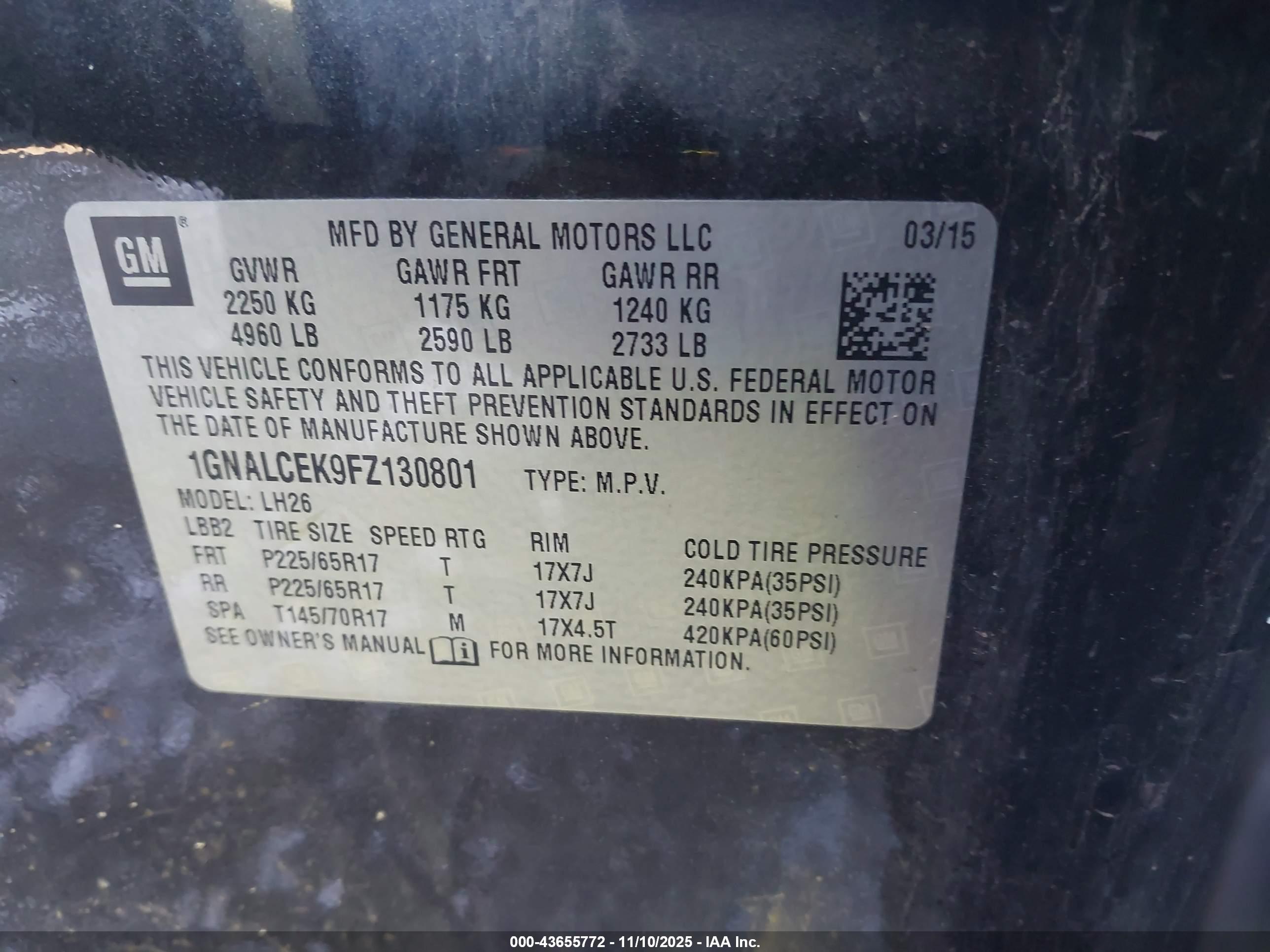 CHEVROLET EQUINOX image 9