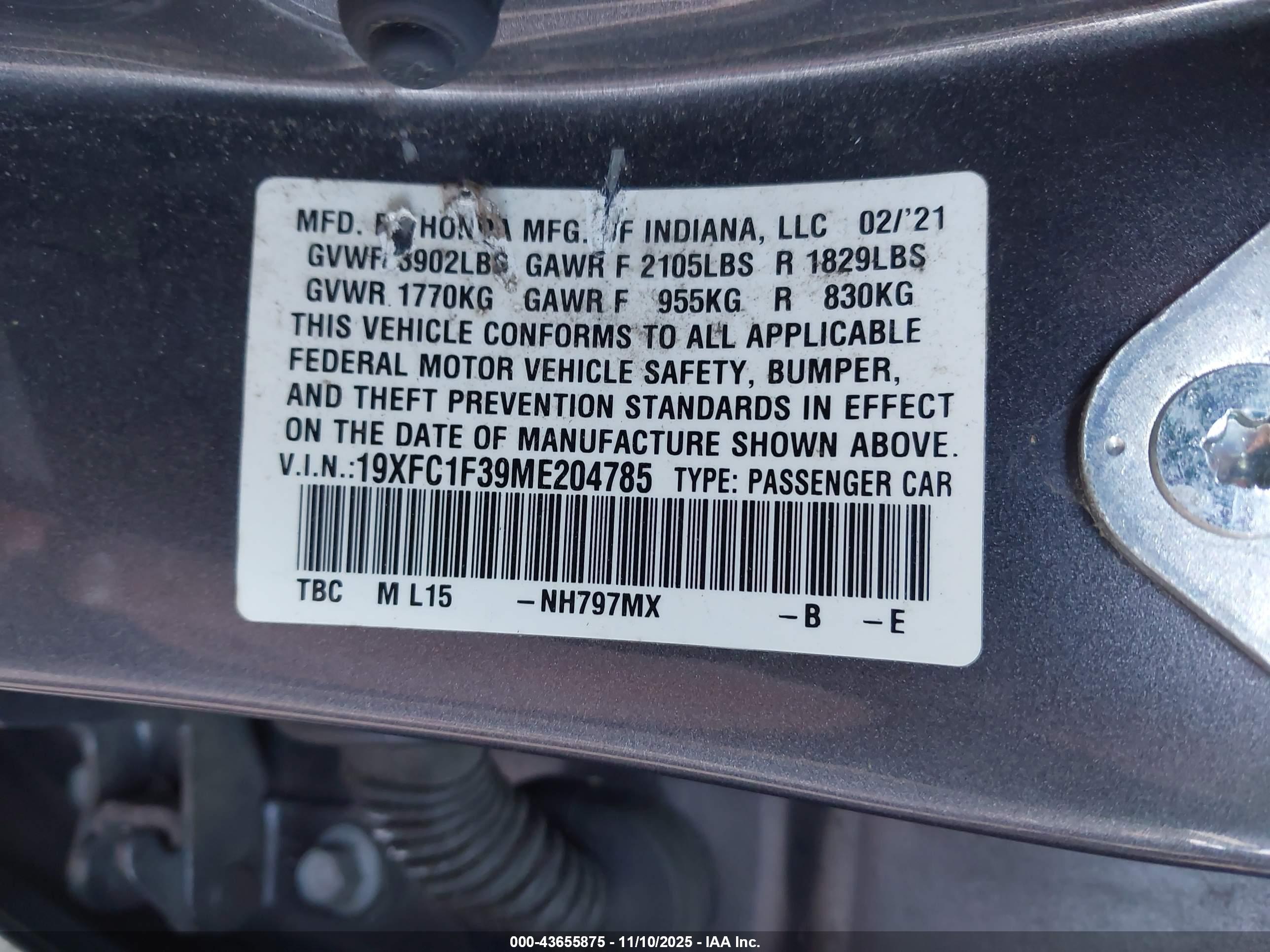 HONDA CIVIC image 9