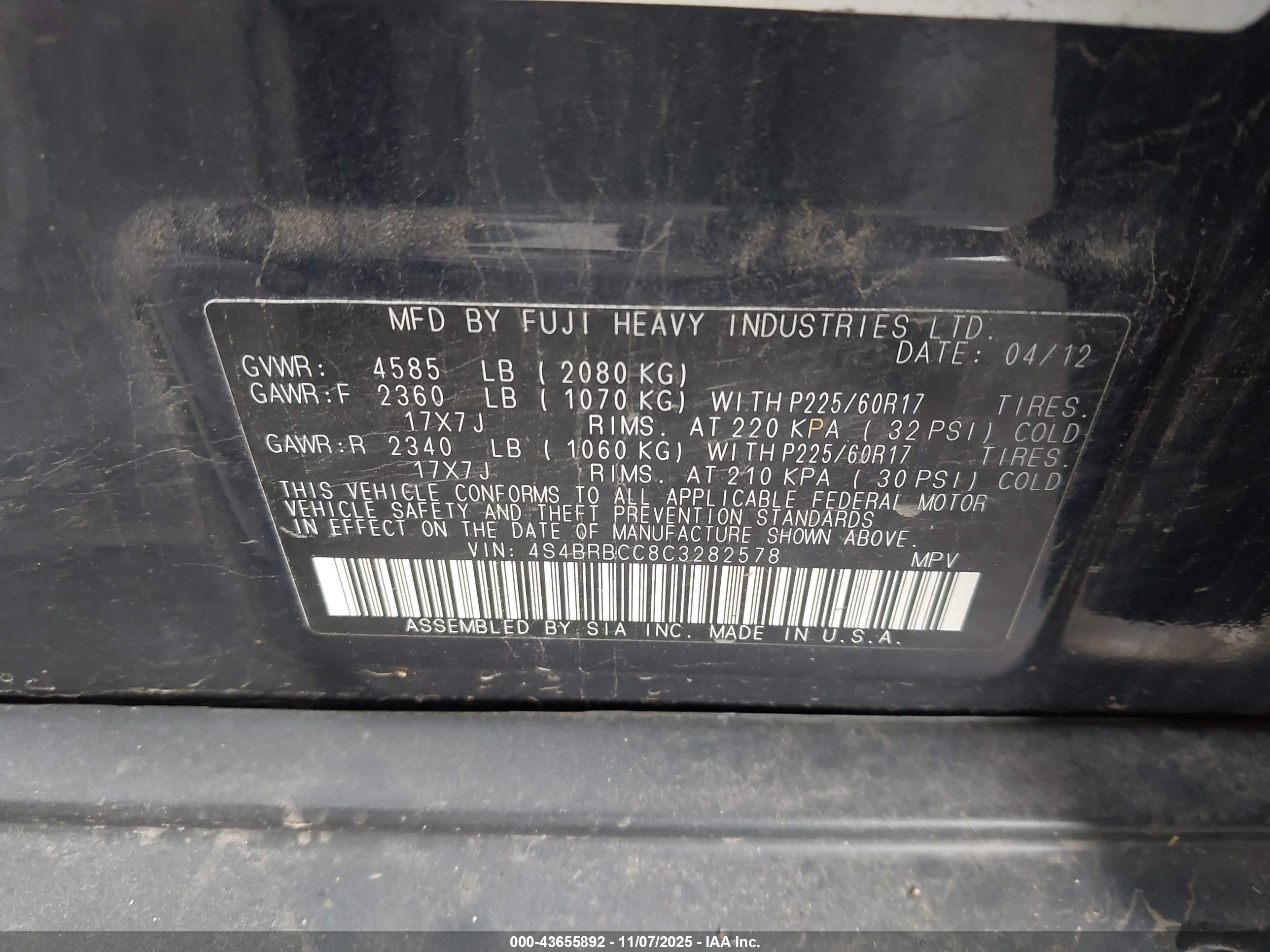 SUBARU OUTBACK image 9