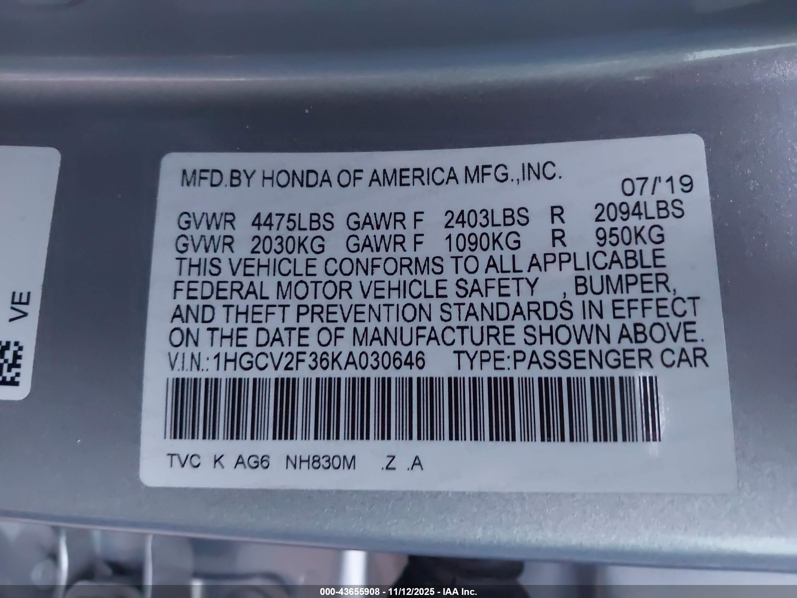 HONDA ACCORD image 9