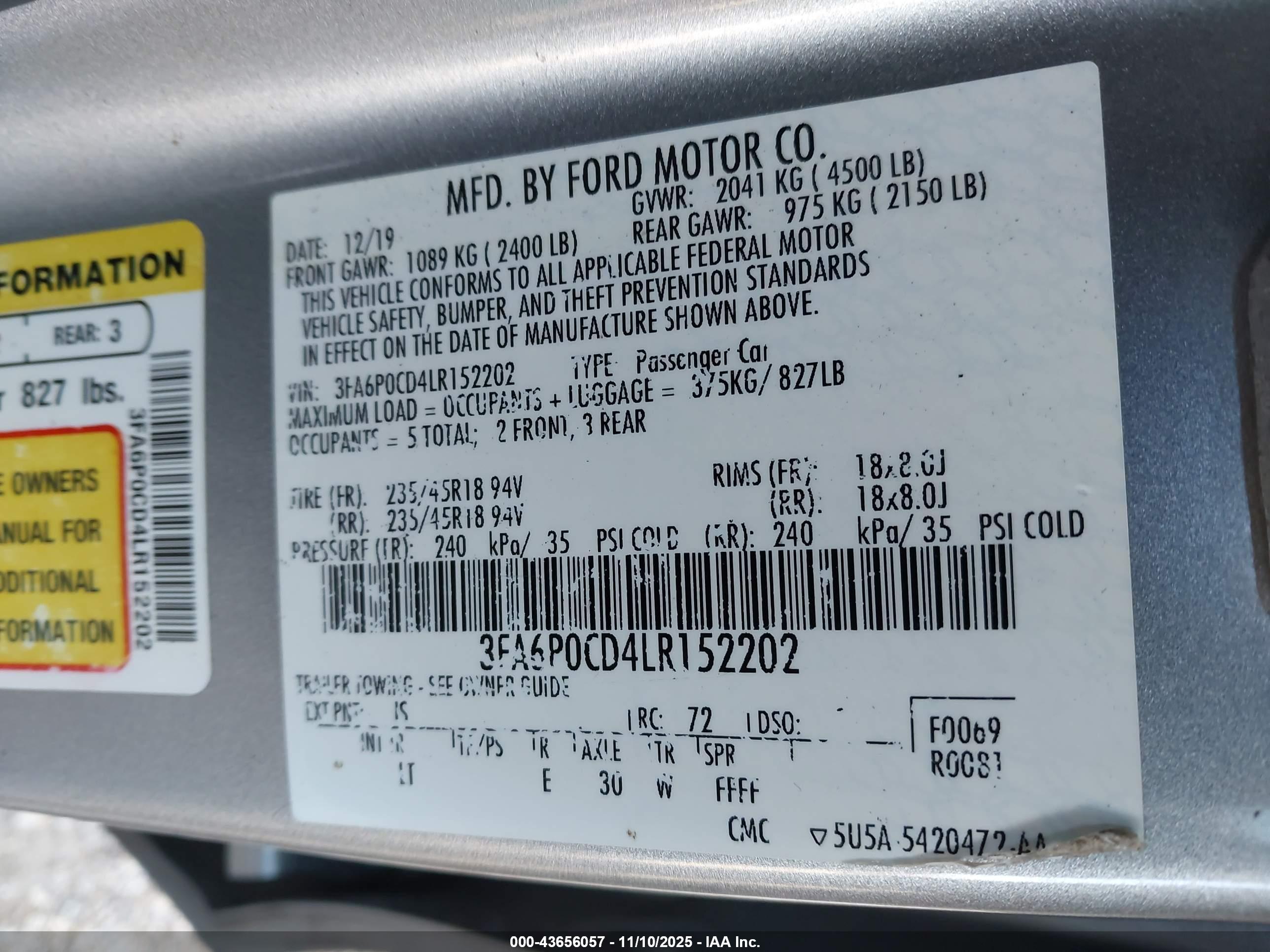 FORD FUSION image 9