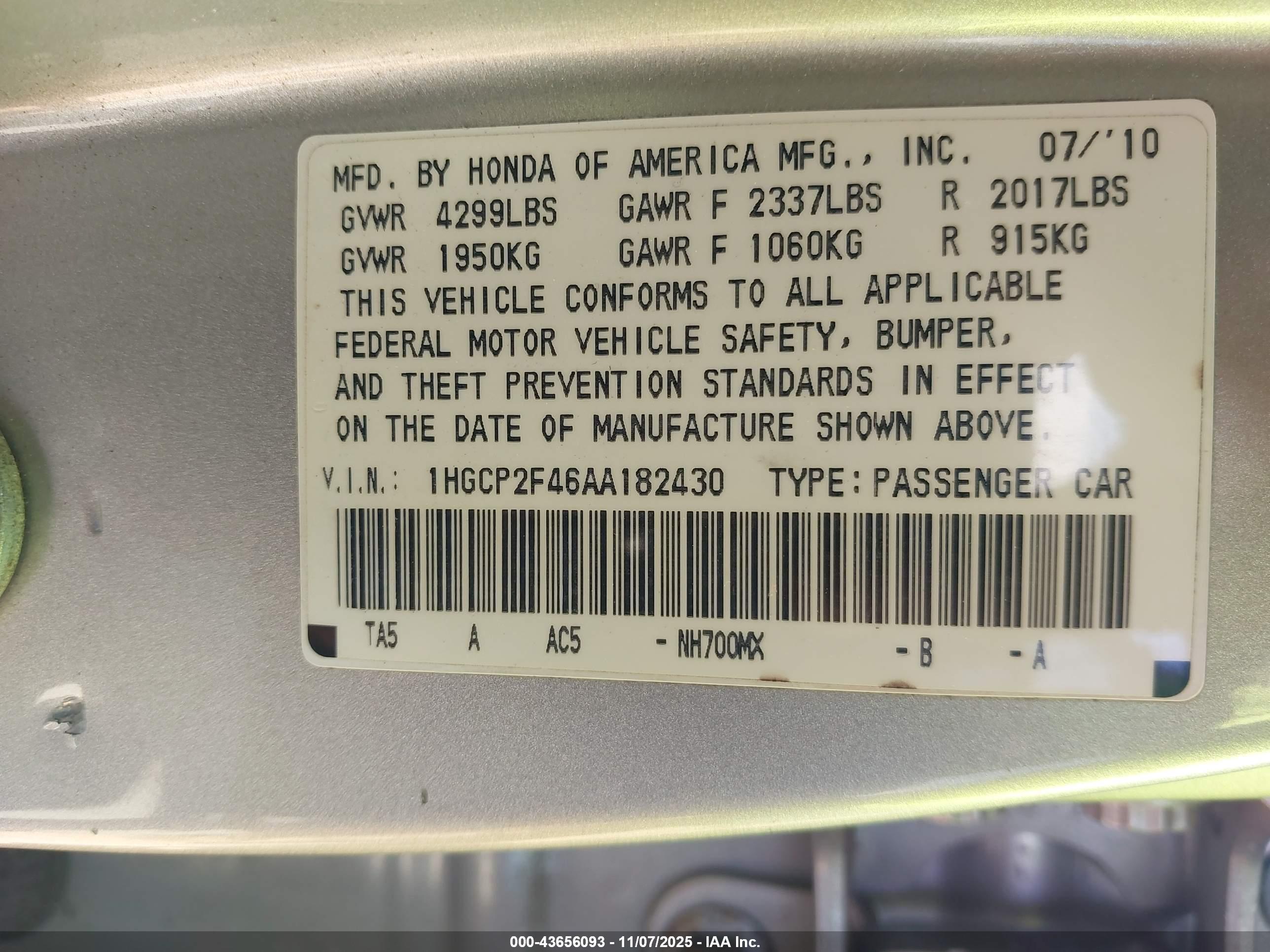 HONDA ACCORD image 9