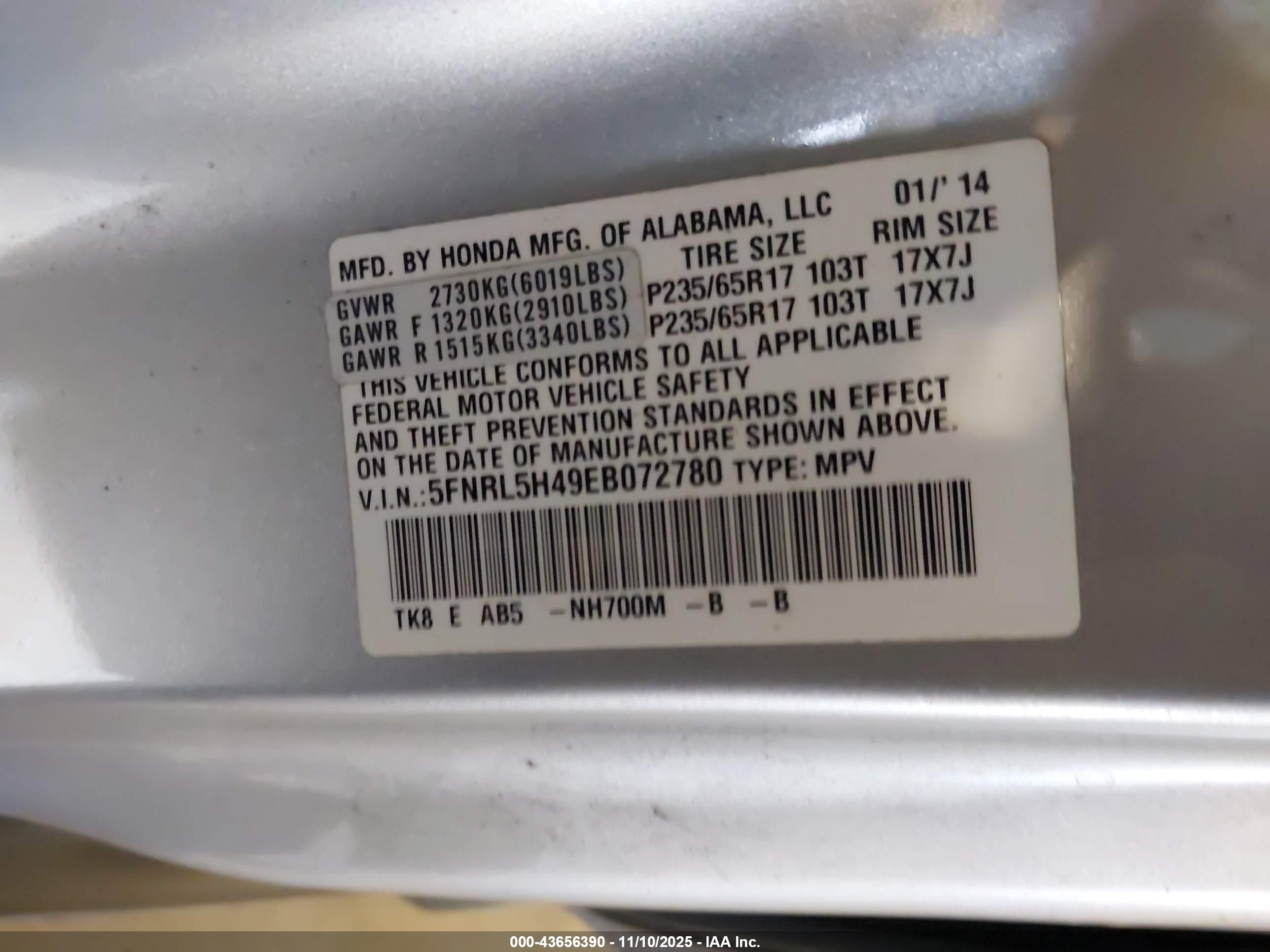 HONDA ODYSSEY image 9