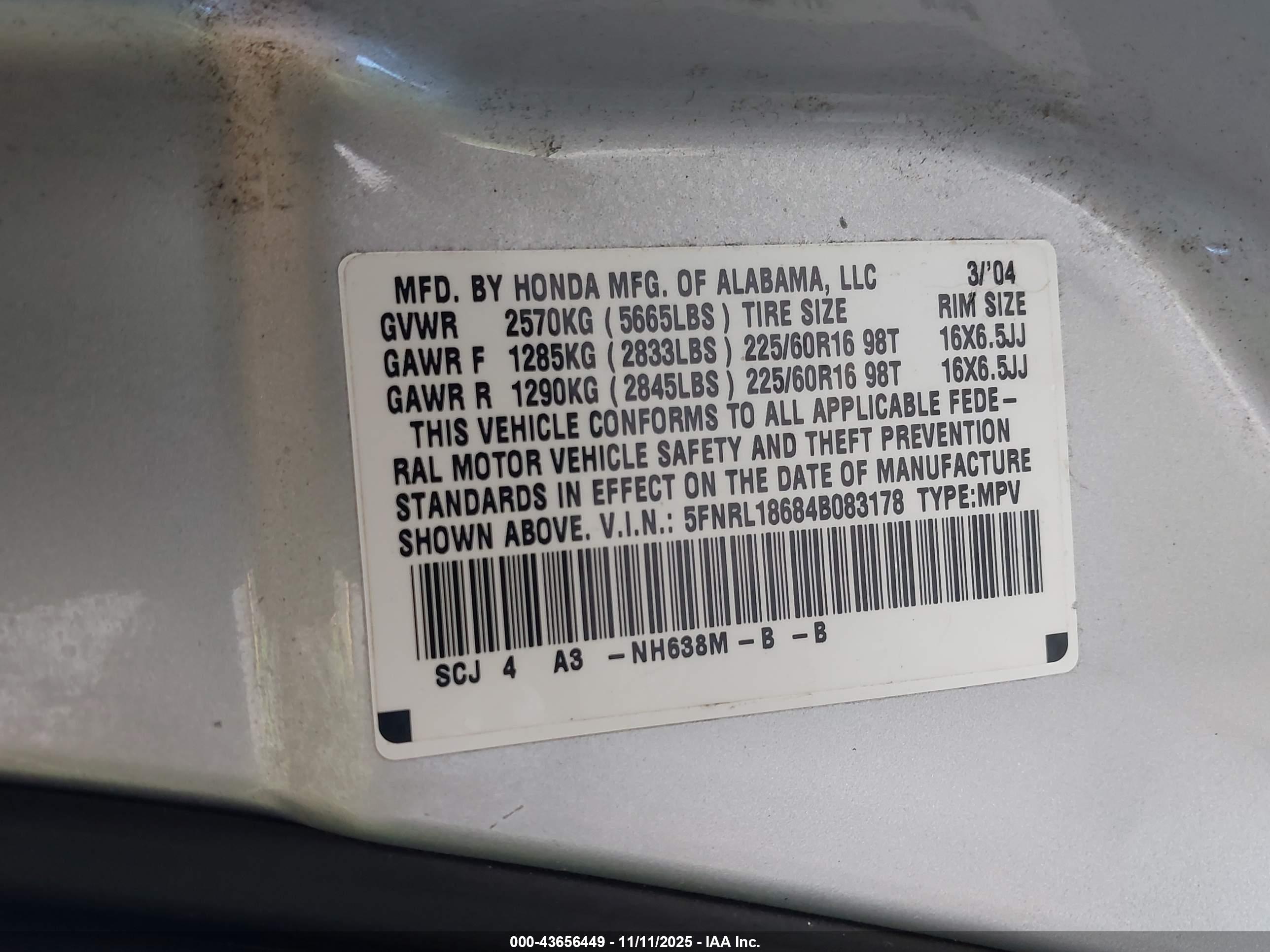 HONDA ODYSSEY image 9