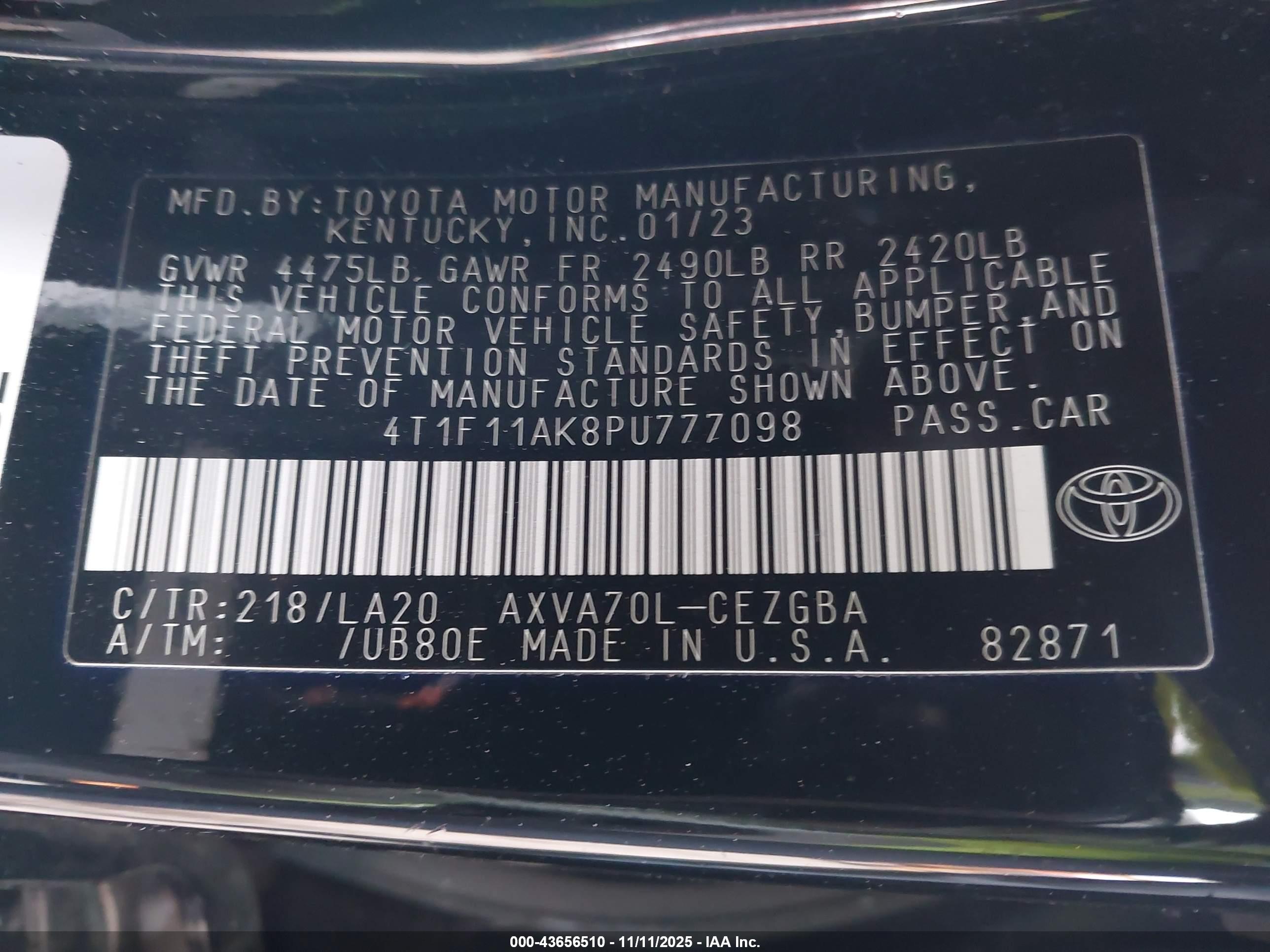 TOYOTA CAMRY image 9