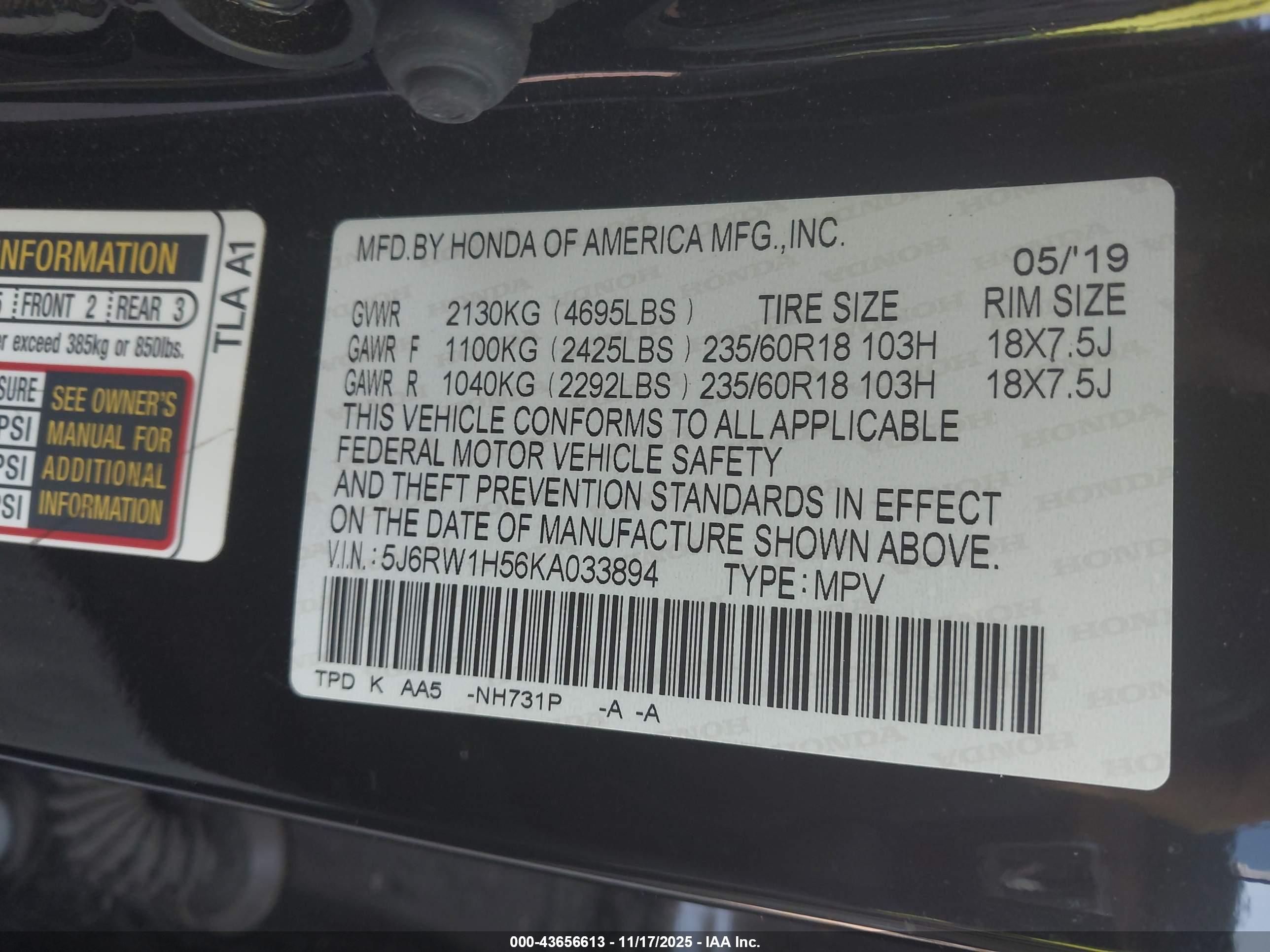 HONDA CR-V image 9